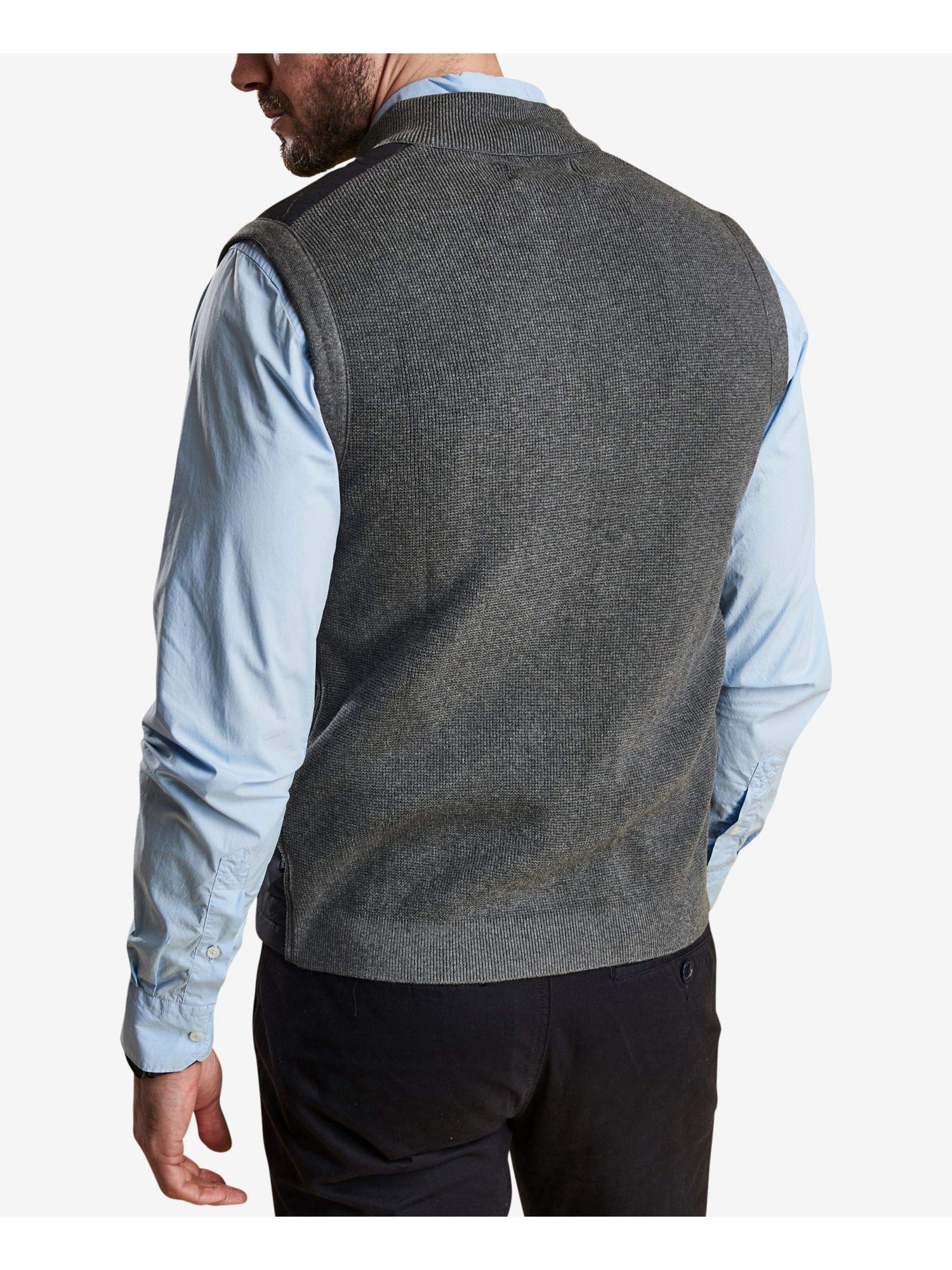 Barbour Men's Quilted Vest - Grey, X-Large Size | Warm Winter Layering Piece for Outdoor Activities & Casual Wear