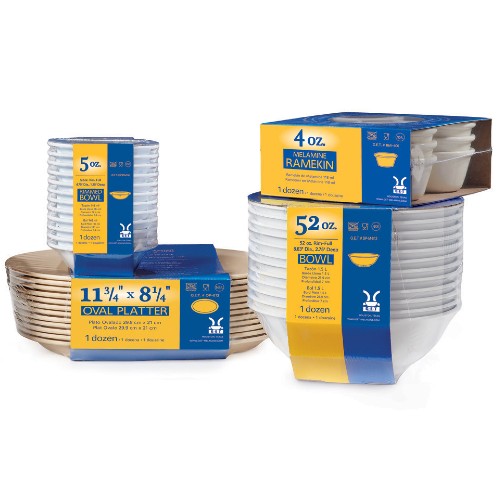SPDN350W Supermel Bowl 5 oz (12-Pack) – Durable Melamine Bowls for Restaurants, Catering & Outdoor Dining | Microwave & Dishwasher Safe