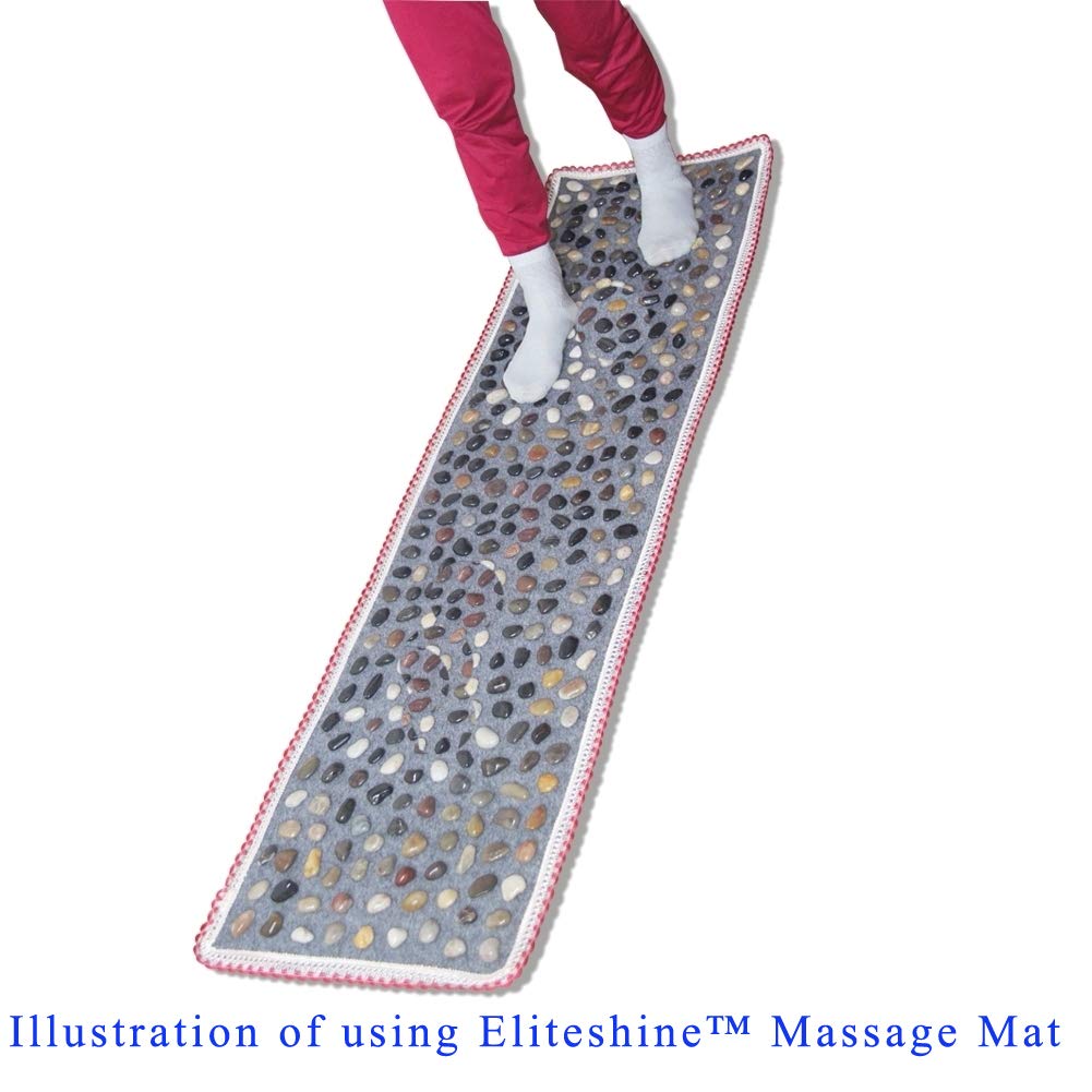 Eliteshine Acupressure Foot Massage Mat for Pain Relief - Reflexology Walking Path for Home Use - Perfect Christmas & New Year Gift for Relaxation & Stress Relief - Use for Yoga, Meditation & Wellness Routines