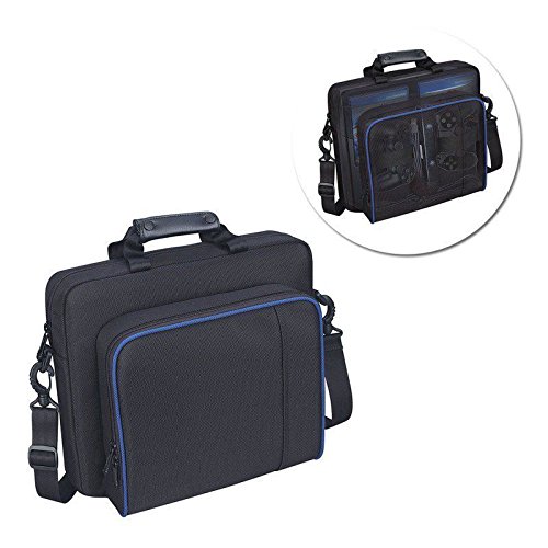 PS4 Carrying Case for PS4, PS4 Pro & PS4 Slim - Protective Shoulder Bag with Padded Interior | Perfect for Travel, Gaming Parties & Storage