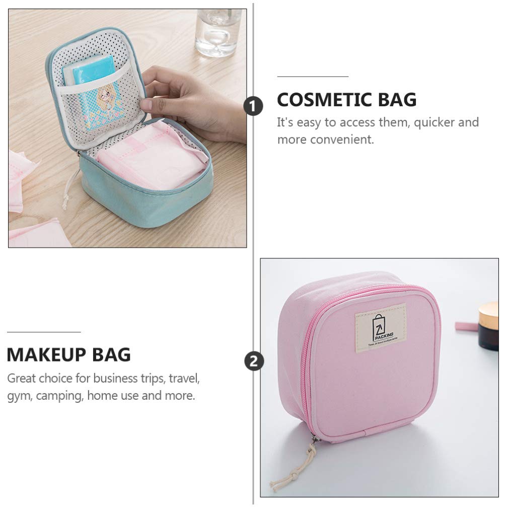 Healifty 4-Piece Waterproof Travel Cosmetic Organizer Set - Small Makeup Bags for Jewelry, Lipstick, Electronics - Perfect for Women & Girls Travel Accessories | Ideal for Vacation, Gym, Daily Use & On-the-Go Organization
