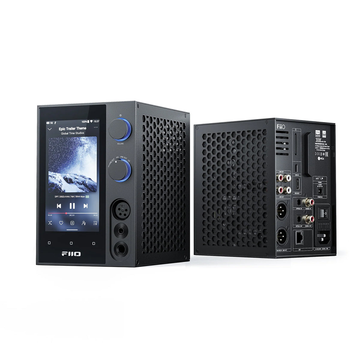 FiiO R7 All-in-One High-Resolution Audio Player, Streamer & Headphone Amplifier/DAC (Open Box) - Perfect for Home Audio & Studio Listening