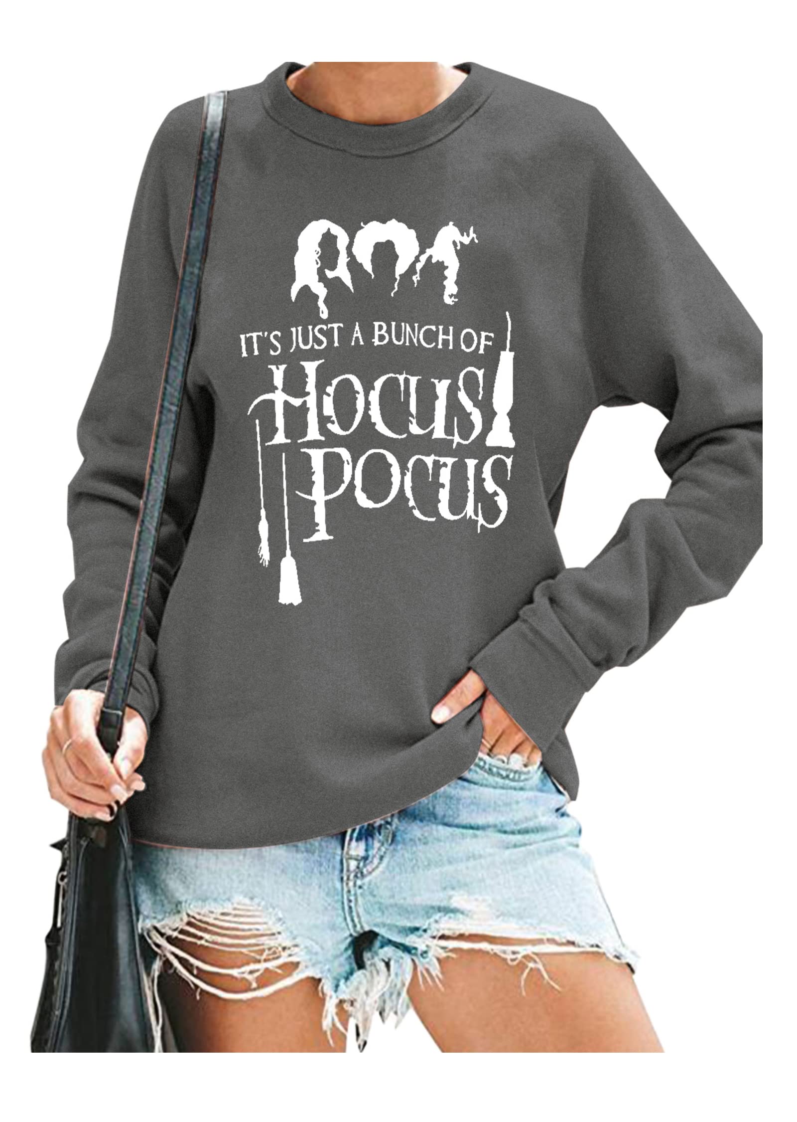 Halloween Sanderson Sisters Sweatshirt for Women - Funny Witches Brew Pullover Top | Hocus Pocus Inspired Fall Tee | Perfect for Halloween Parties & Cozy Autumn Outfits