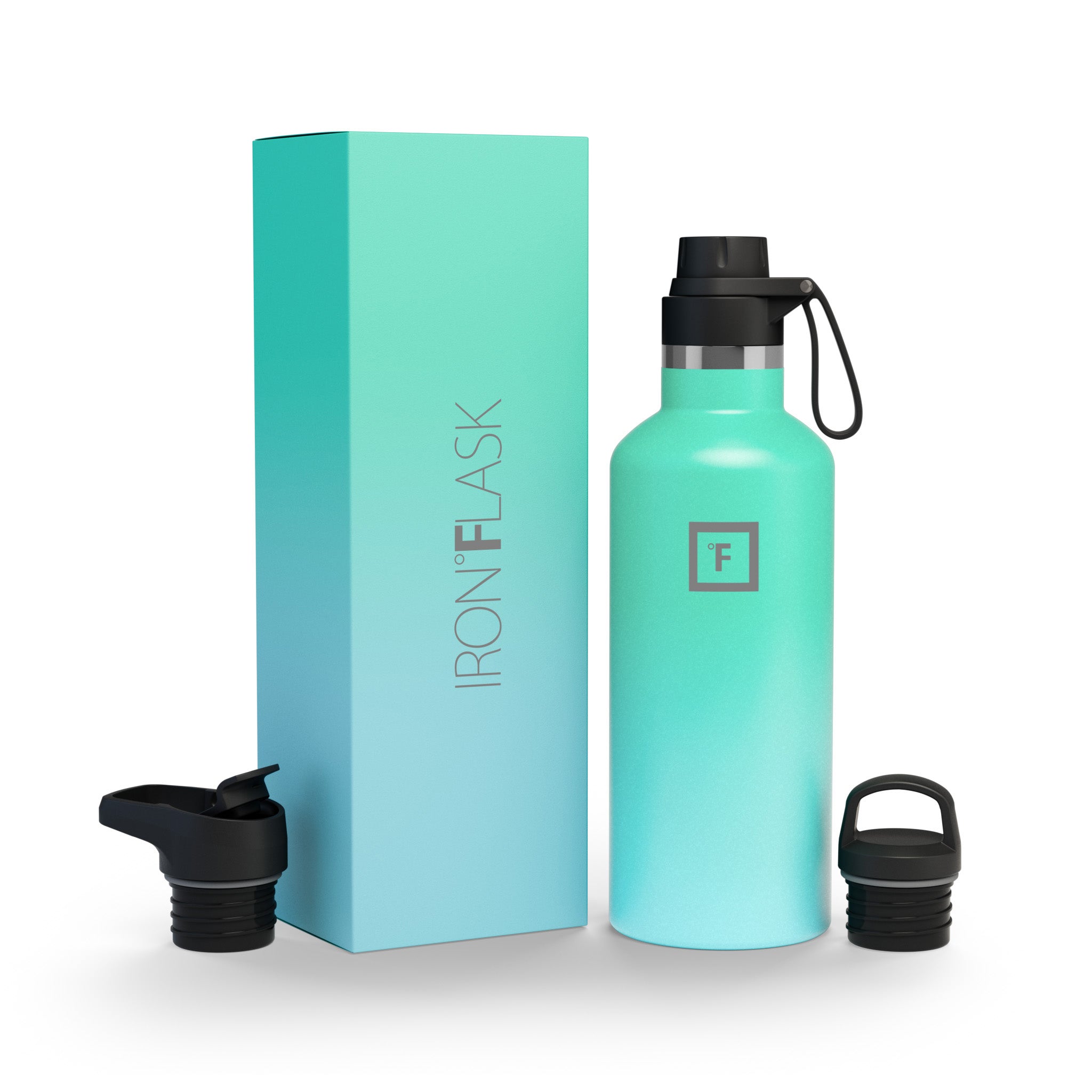 32 Oz Narrow Mouth Water Bottle with Spout Lid - Leak Proof Stainless Steel Insulated Water Bottle for Hiking, Gym & Outdoor Activities
