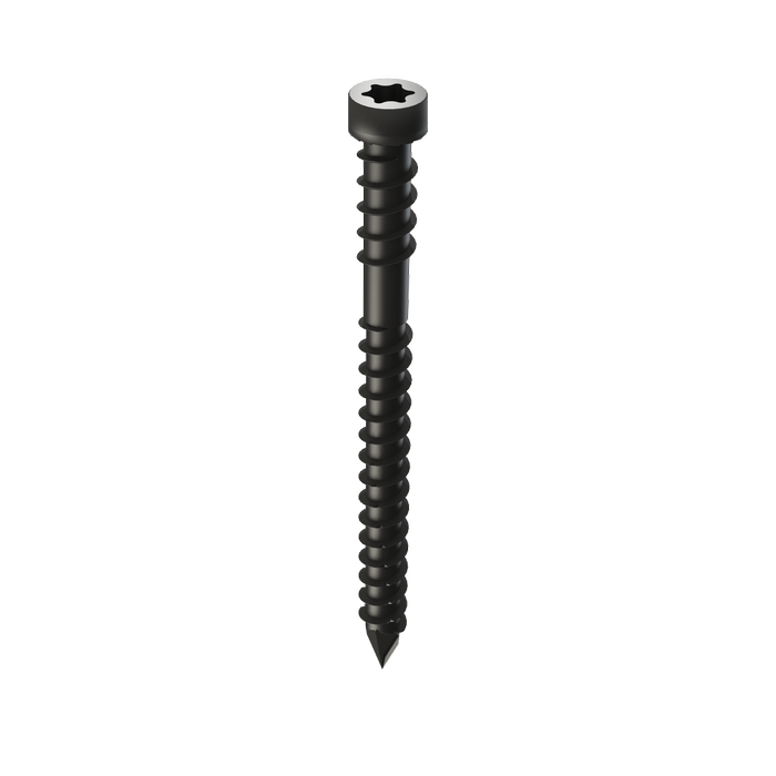 Premium Black 304 Stainless Steel Spear Decking Screws - Truss Head Bremick Style - Corrosion Resistant Fasteners for Outdoor Decking, Fencing & Construction Projects