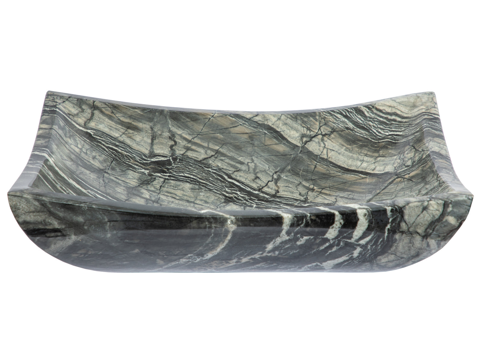 Deep Zen Sink - Handcrafted Wooden Black Marble Bathroom Vessel Sink for Modern & Zen Style Home Decor - Perfect for Spa, Bathroom Vanity, and Luxury Interior Design