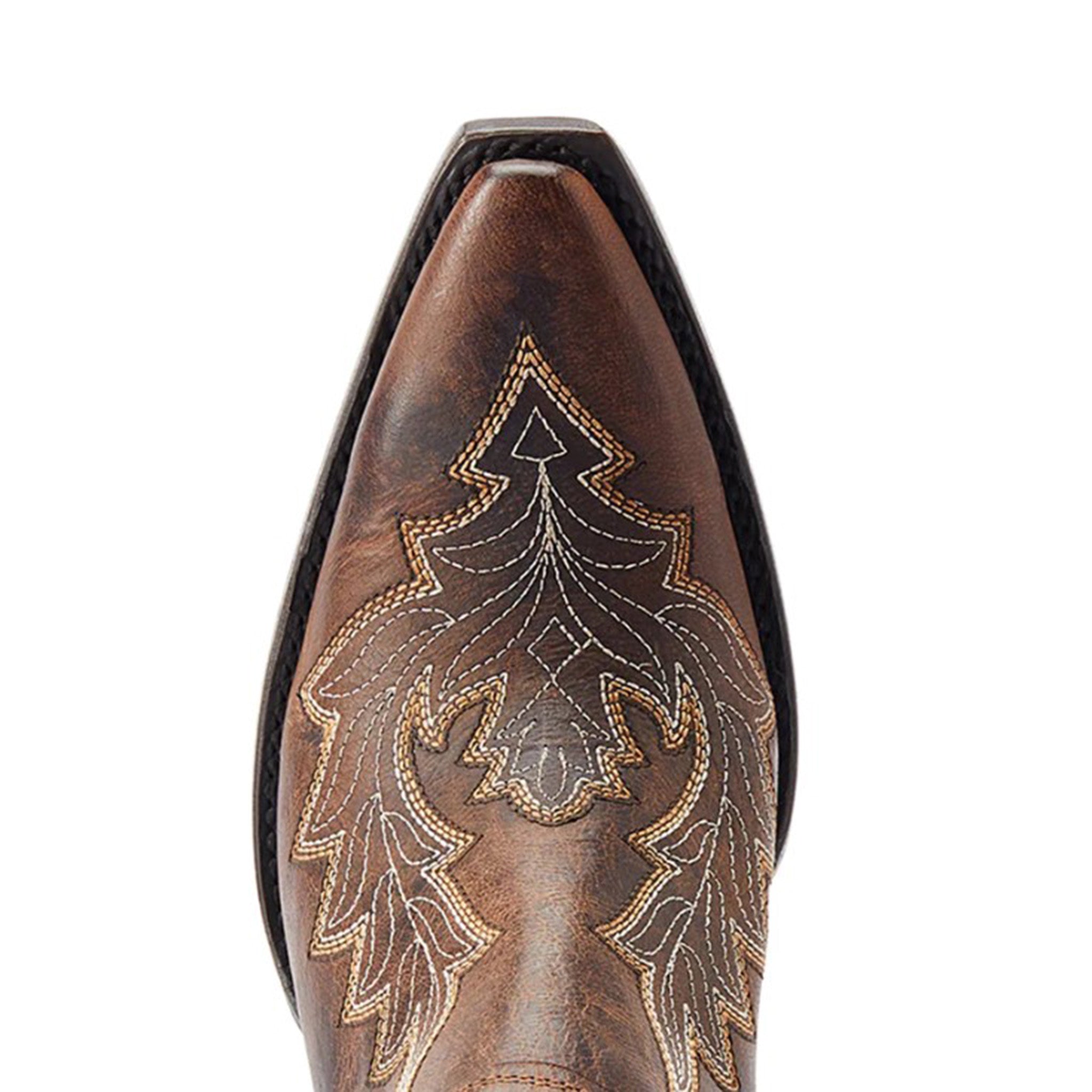Ariat Women's Dixon Snip Toe Western Boots - Tan/Brown Cowgirl Boots for Riding, Country Fashion & Outdoor Activities