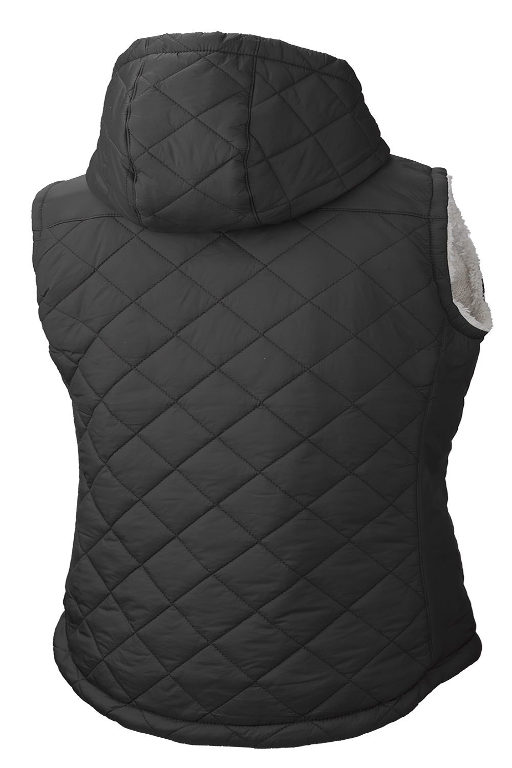 Tough Duck Women's Quilted Sherpa Lined Vest WV10 - Warm Winter Fleece Vest for Outdoor Activities & Casual Wear