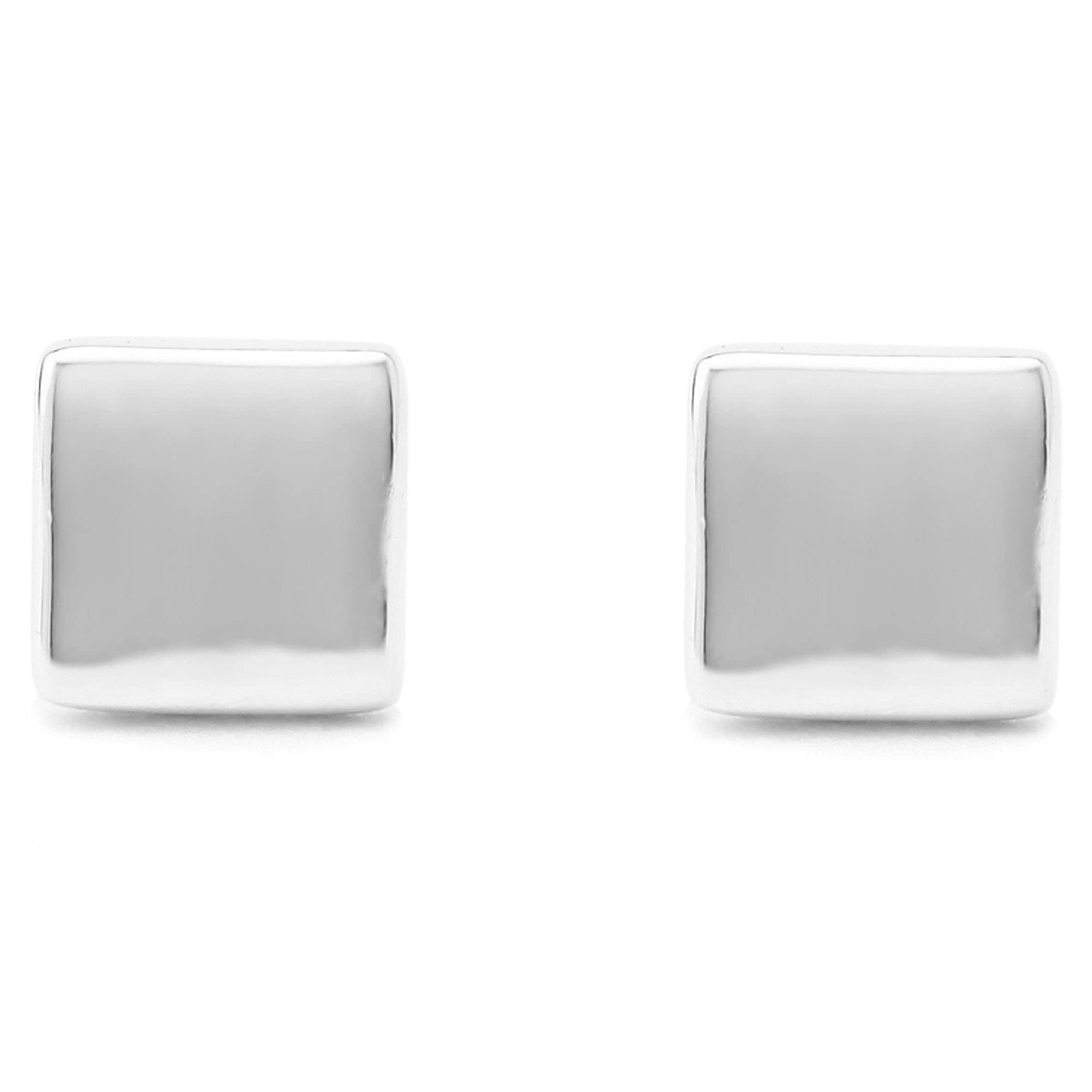 Boma Jewelry Sterling Silver Square Geometric Stud Earrings for Women - Minimalist Chic Earrings for Everyday Wear, Gift Giving & Special Occasions