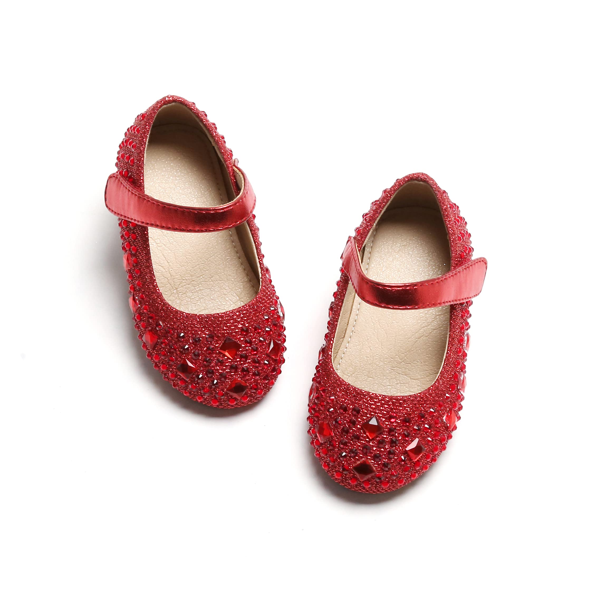 Toddler Ballet Mary Jane Flats - Girls Dress Shoes for Dance & Parties