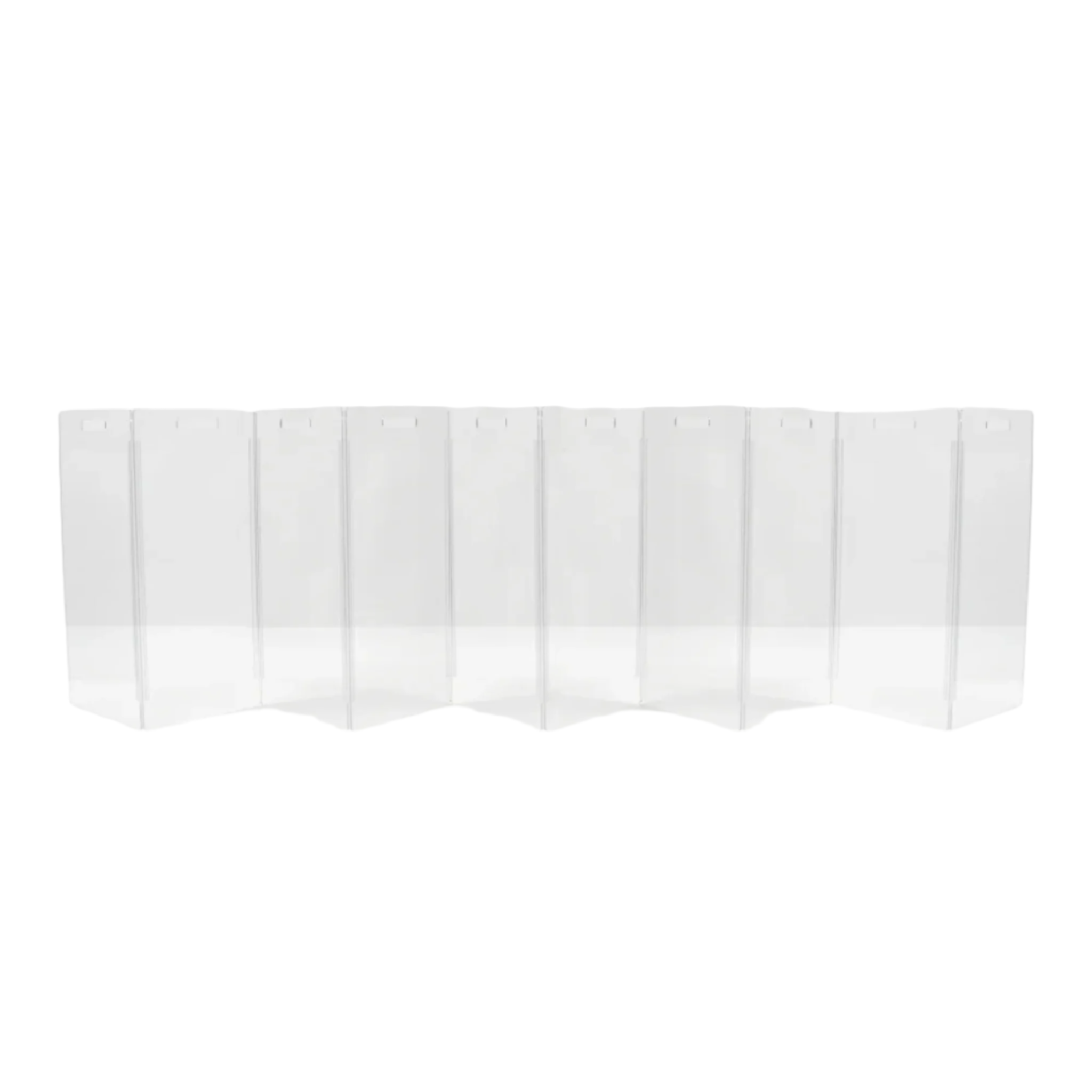 Clear Freestanding Zig Zag Panel Pet Gate - Expandable Safety Barrier for Dogs & Cats - Perfect for Doorways, Hallways & Stairs - Home & Office Use