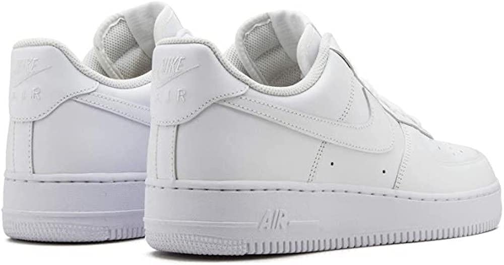 Nike Men's Air Force 1 Basketball Shoes - Classic White Sneakers for Casual Wear, Street Style & Sports Performance | Perfect for Everyday Use, Gym & Urban Fashion
