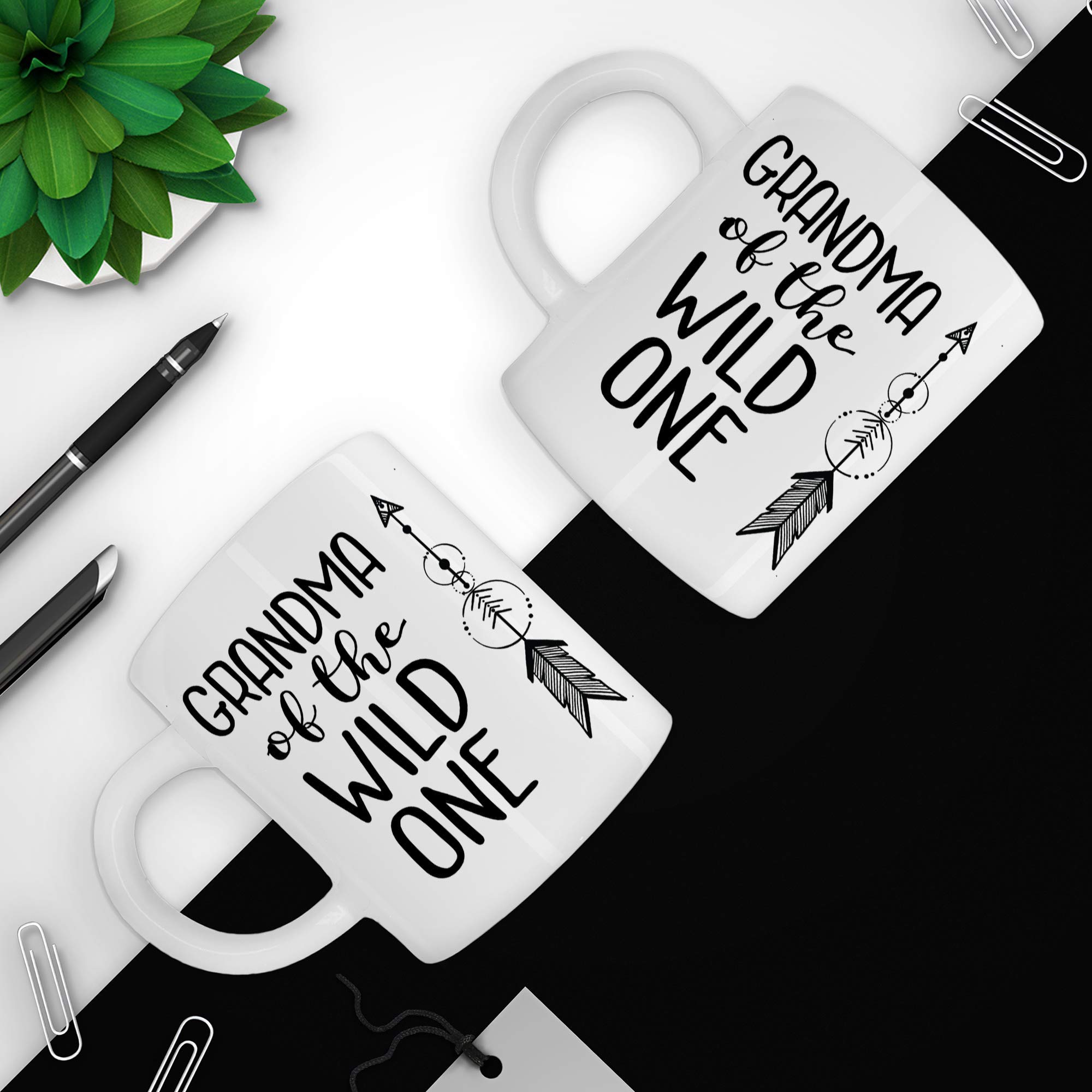 Funny Sarcastic Coffee Mug - 'Grandma of the Wild One' - 11Oz Ceramic Cup for Tea & Coffee - Perfect Gift for Birthday, Mother's Day, Retirement & Family Gatherings