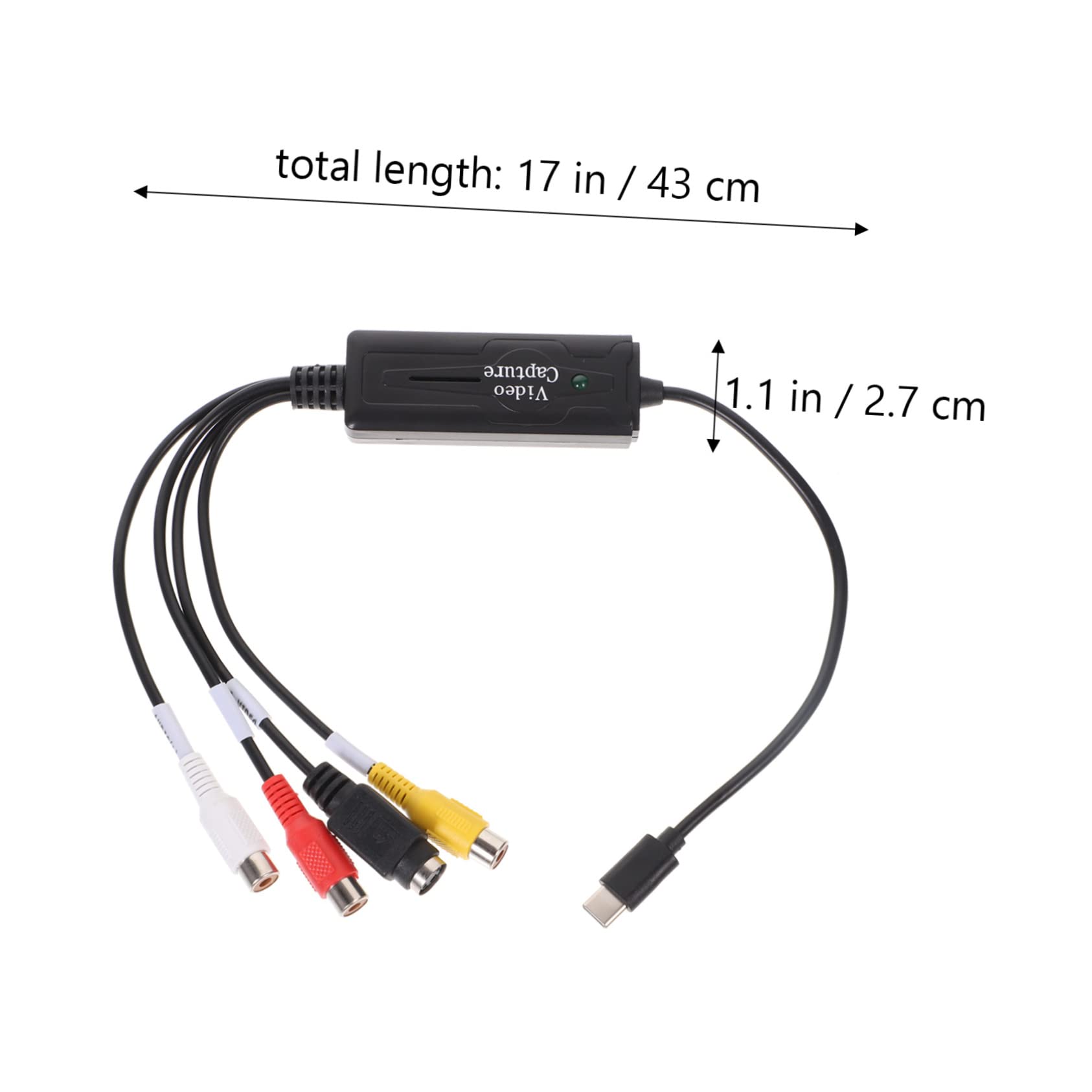 Jojofuny 4-Pack USB Video Capture Card - HDMI to USB 2.0 Recorder for Live Streaming, VHS to Digital Converter, DVR Recording Device for Gaming, Podcasting & Video Editing - Portable & Rubber Coated