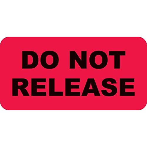 HIPAA Compliant Medical File Folder Labels - Do Not Release Stickers, 2