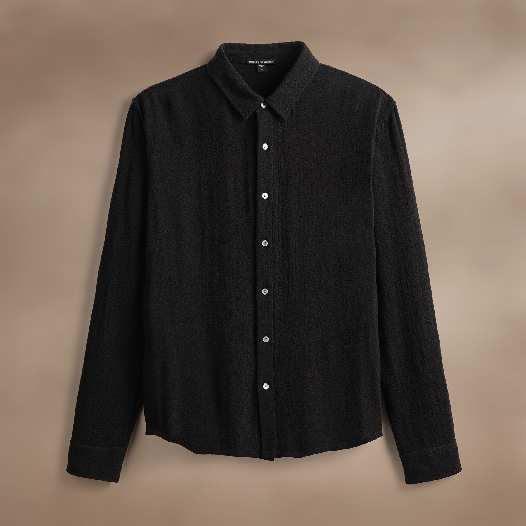 Premium Solid Viscose Wool Shirting Fabric - Soft & Durable Black Dress Shirt Material for Tailoring & Fashion Design