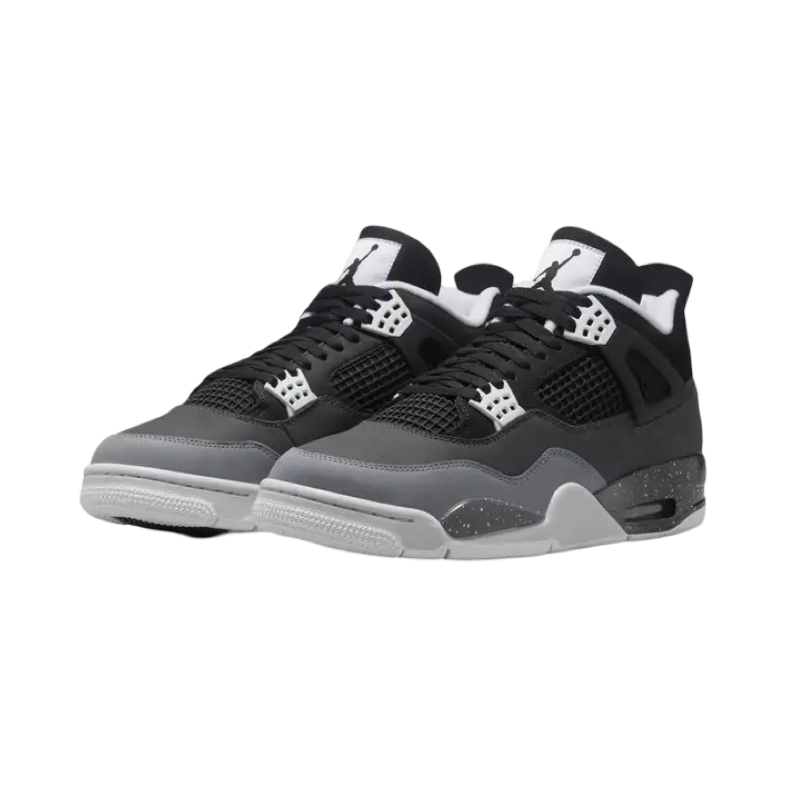 Air Jordan 4 Retro Fear Black White Anthracite Black Basketball Shoes - Men's High-Top Sneakers for Streetwear & Casual Style