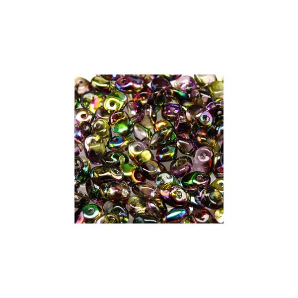 Czech Superuno Beads 22g - Premium Crystal Magic Violet Green Glass Beads for Jewelry Making, DIY Crafts, and Home Decor