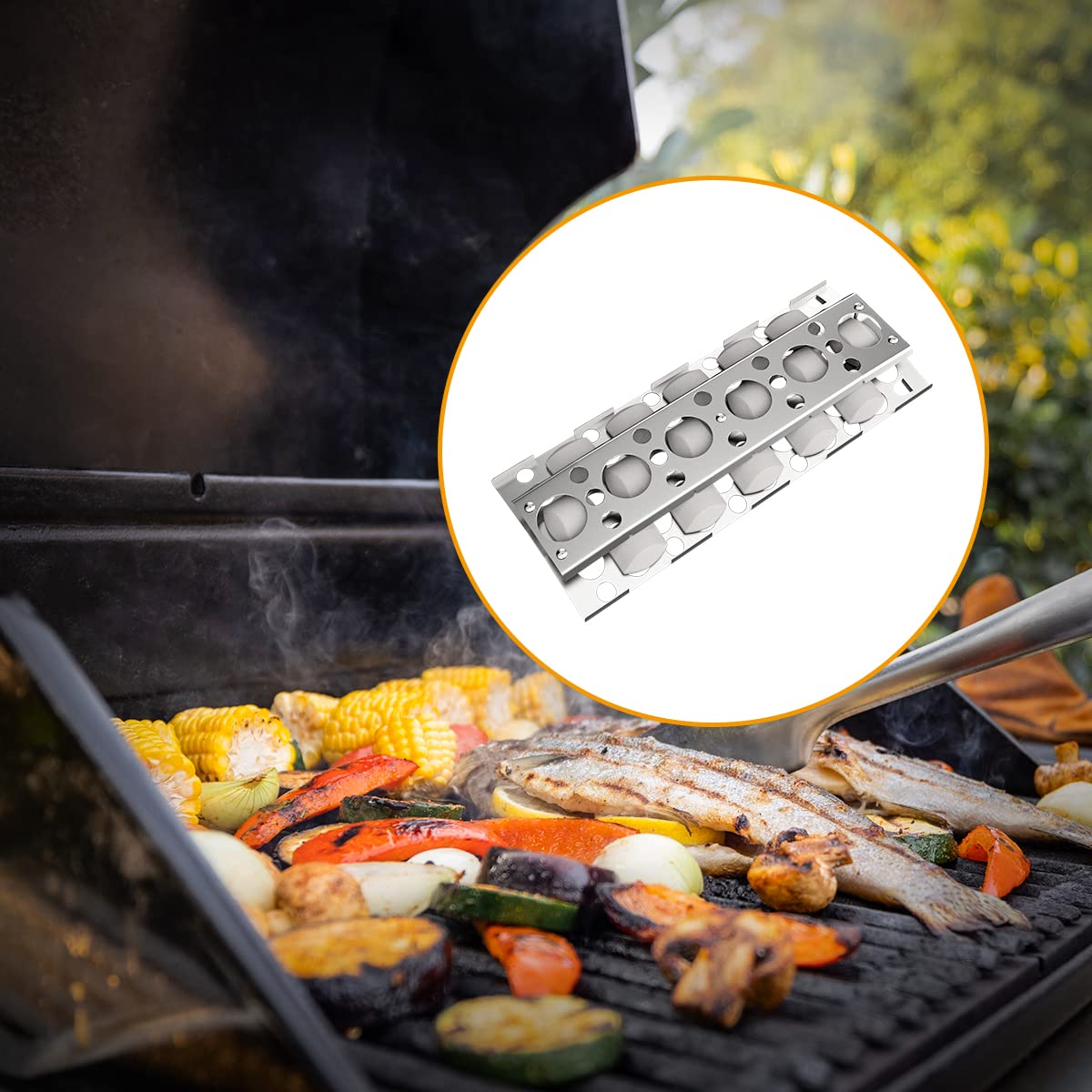 RCS Summerset Sizzler Gas Grill Briquette Tray Replacement Parts - 4 Pack Heat Plates for 26