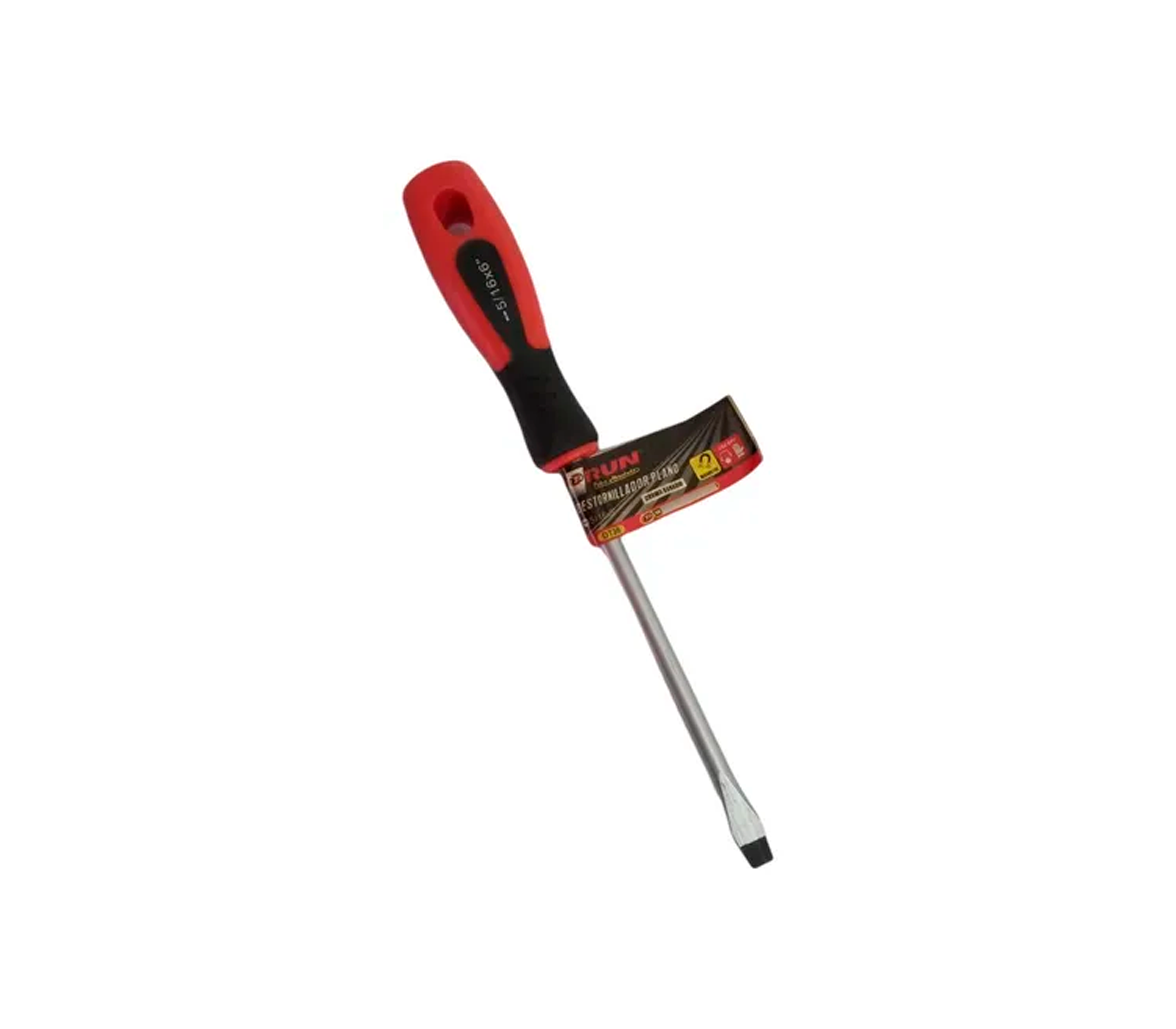 5/16x6 Inch Slotted Screwdriver - Durable Shank, Comfort Grip - Perfect for Home Repairs, DIY Projects & Woodworking