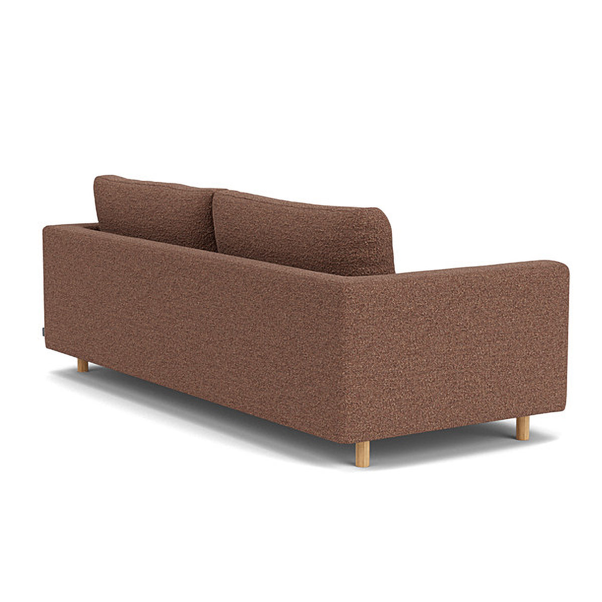 Modern Dylan Boucle 3-Seater Sofa - Soft Chenille Fabric Upholstered Couch for Living Room, Lounge & Office - Comfortable Mid-Century Design with Sturdy Wooden Legs