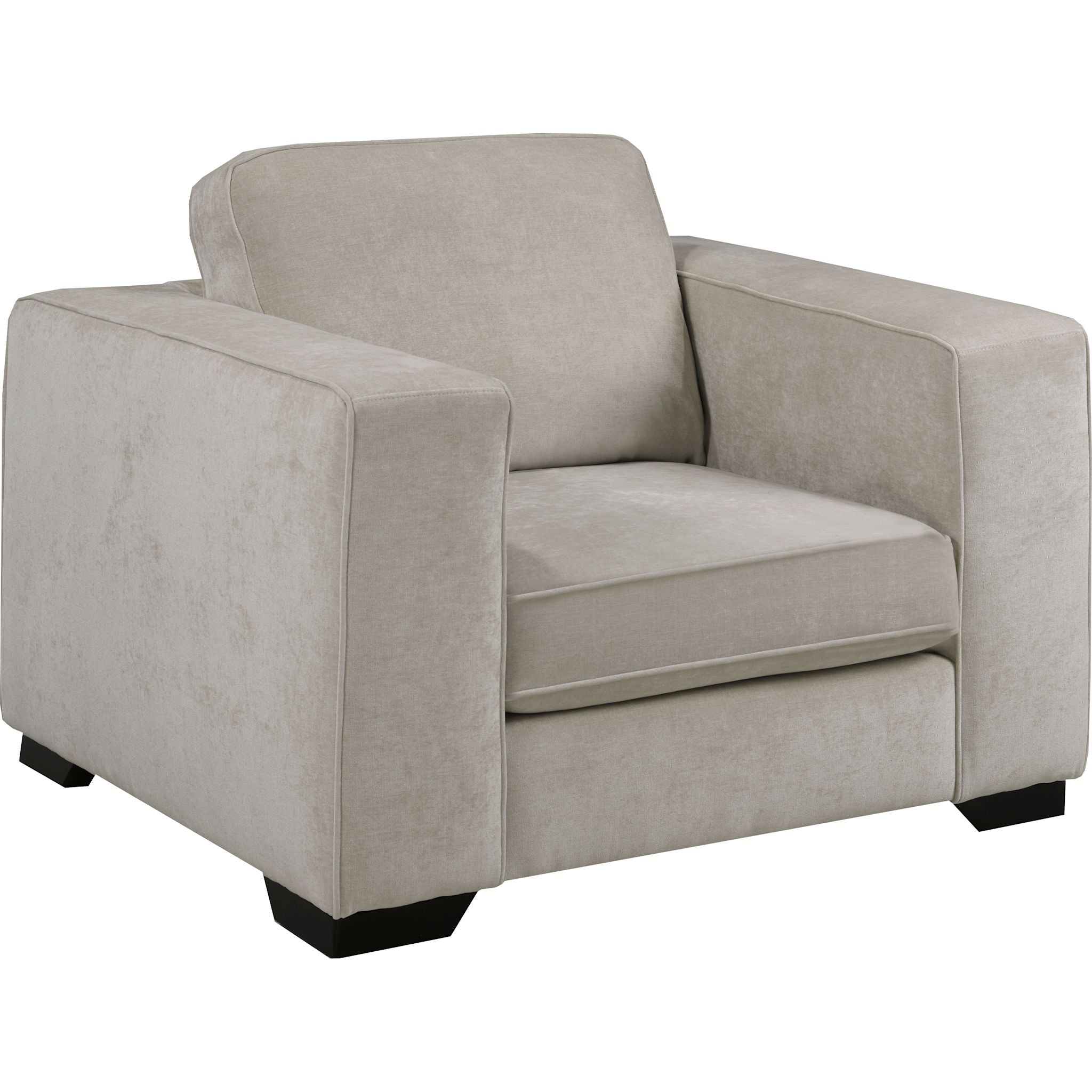Luxury Amber Cream Accent Chair - Modern Upholstered Living Room Seating for Home & Office Decor