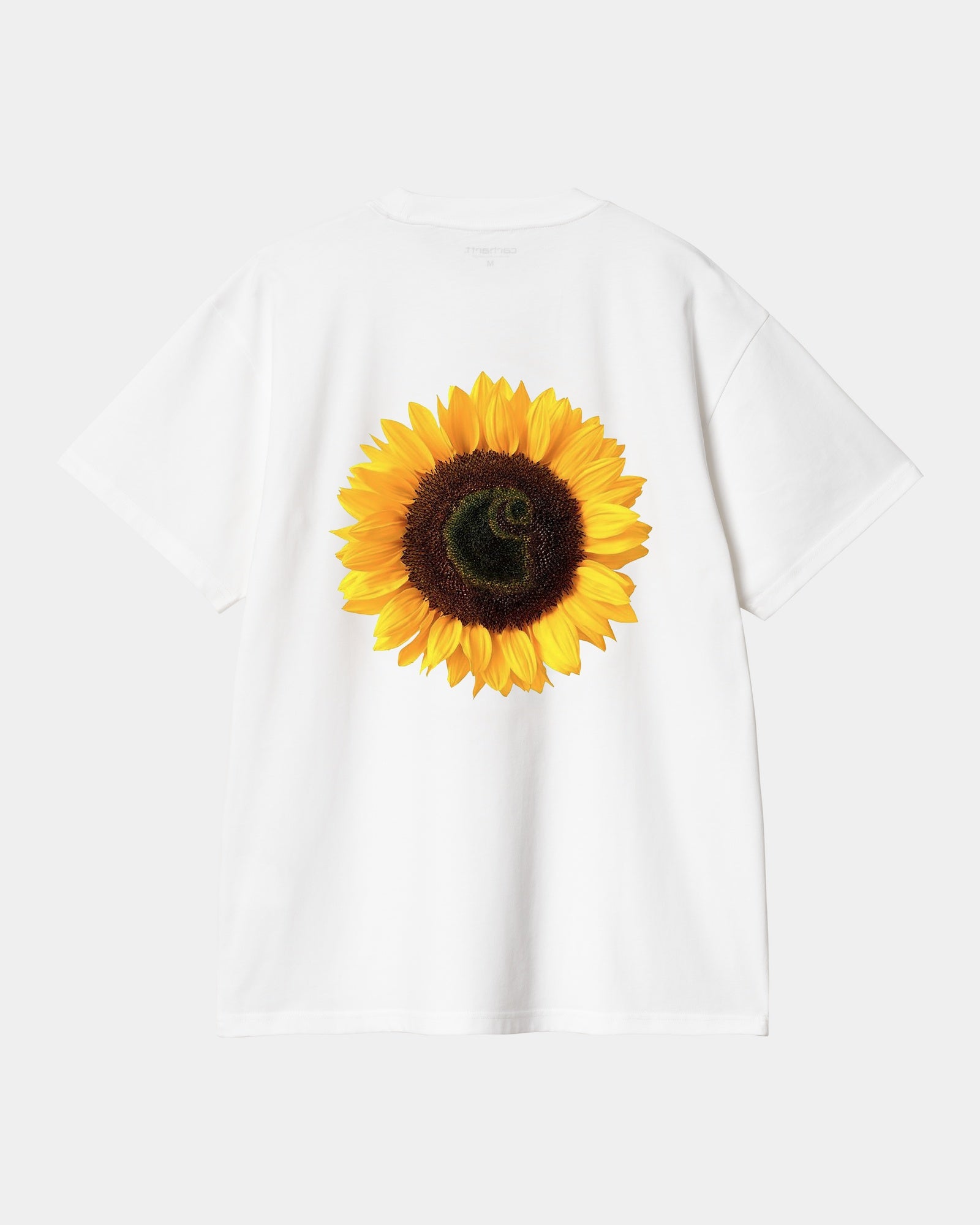 Sunflower Print White T-Shirt for Women - Casual Summer Tee for Outdoors, Travel & Everyday Wear