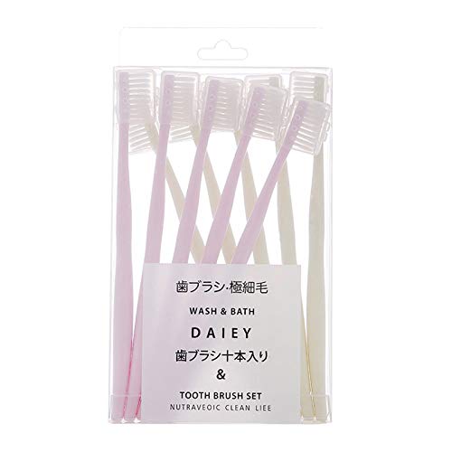 Ultra Soft Sensitive Teeth Toothbrushes for Adults & Kids - Gentle Gum Care Manual Toothbrush Set (10 Pack) - Perfect for Daily Oral Hygiene, Travel & Family Use