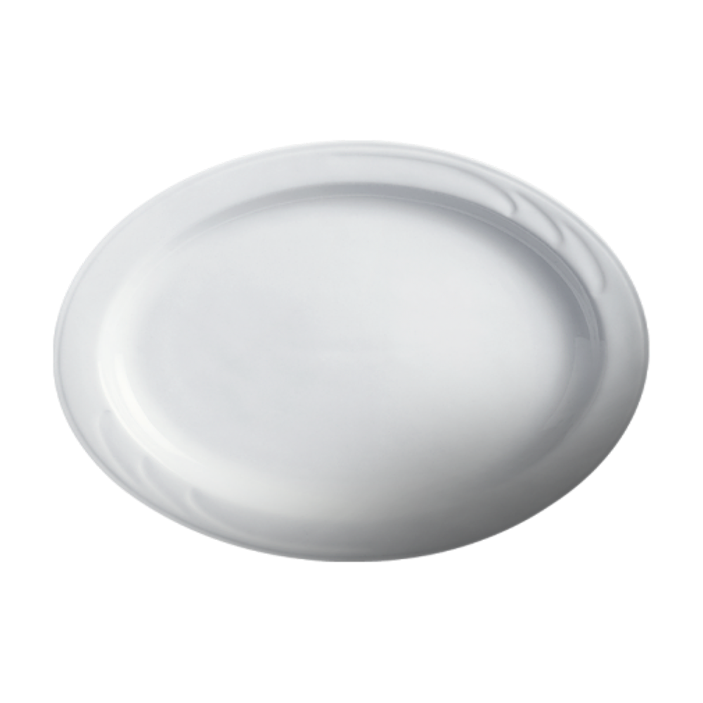 Bostonian 13-Inch Oval Platter - Set of 12 (Case Pack) - Elegant Serving Dish for Dinner Parties, Buffets & Holiday Entertaining - Cameo 301 133