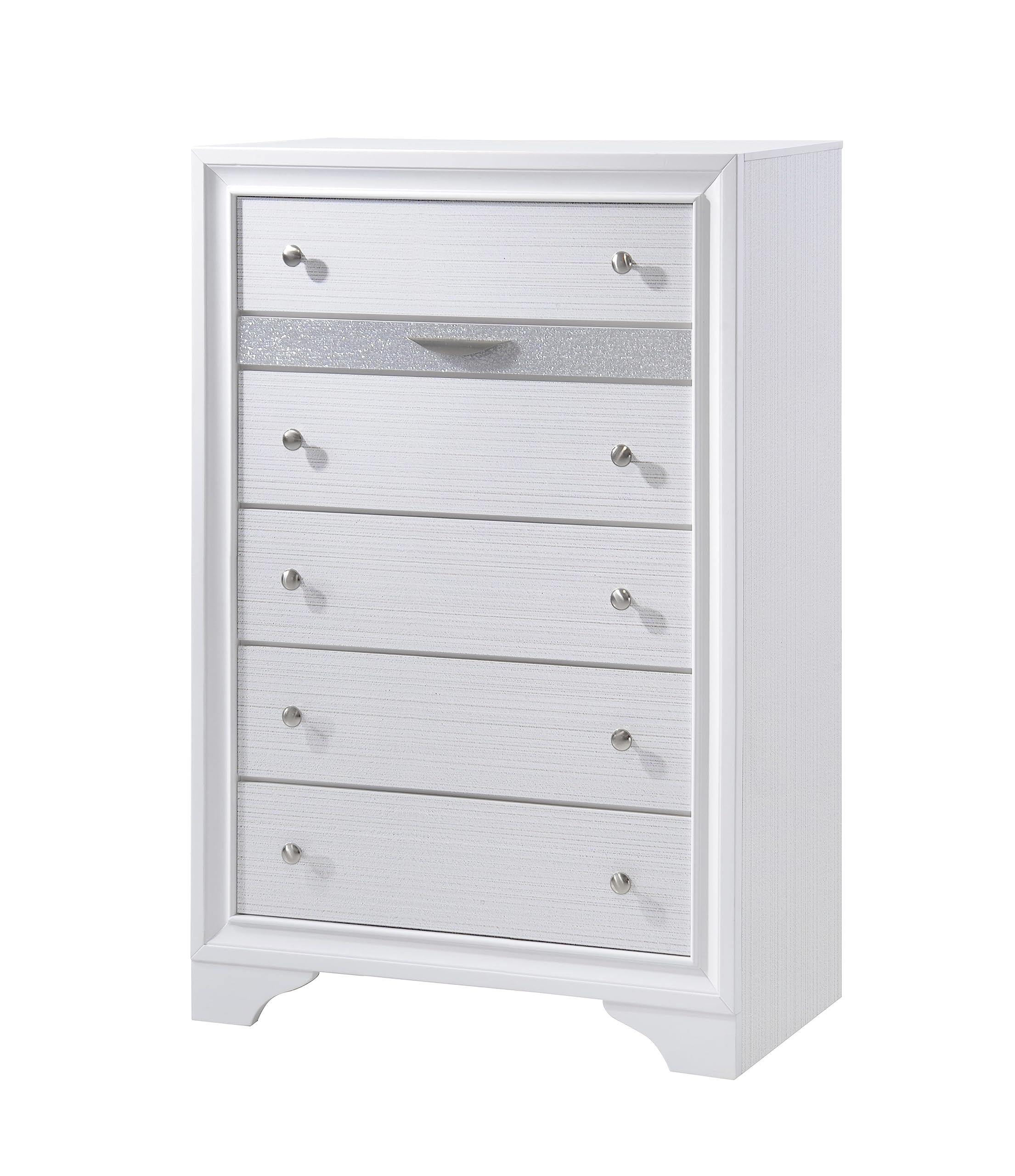Kings Brand Furniture - 6-Piece Watson King Size Bedroom Set with Bed, Dresser, Mirror, Chest & 2 Night Stands | Modern Bedroom Furniture for Master Suite & Guest Room