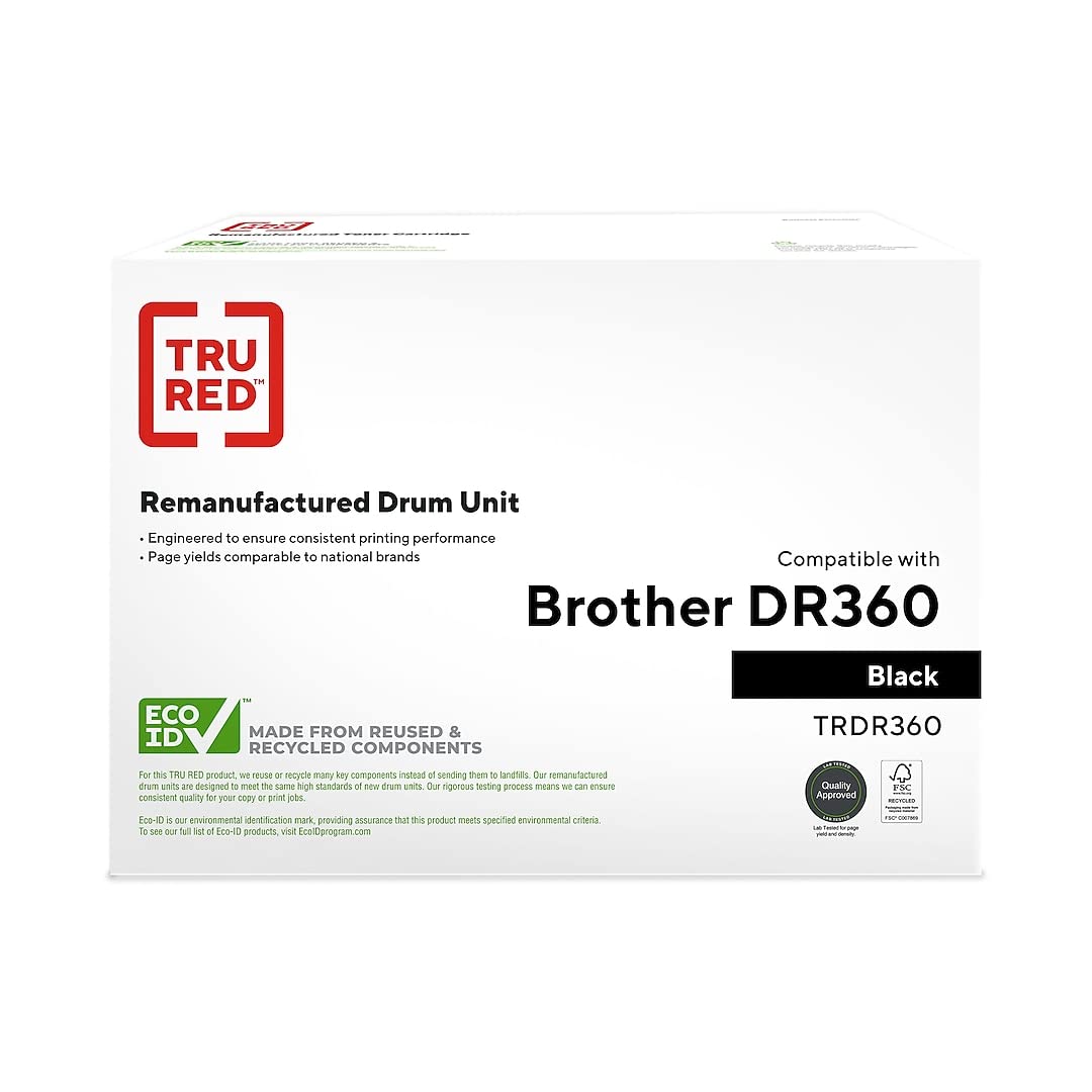 Brother DR-360 Compatible Remanufactured Laser Drum Unit (Black) | High-Quality Replacement for Brother Printers | Perfect for Office & Home Printing Needs