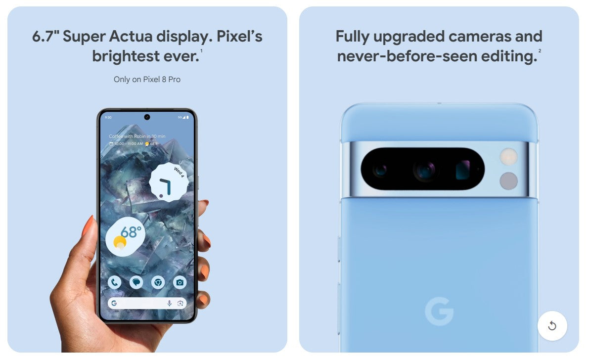 Google Pixel 8 Pro 5G Unlocked Smartphone (128GB, 12GB RAM) 6.7