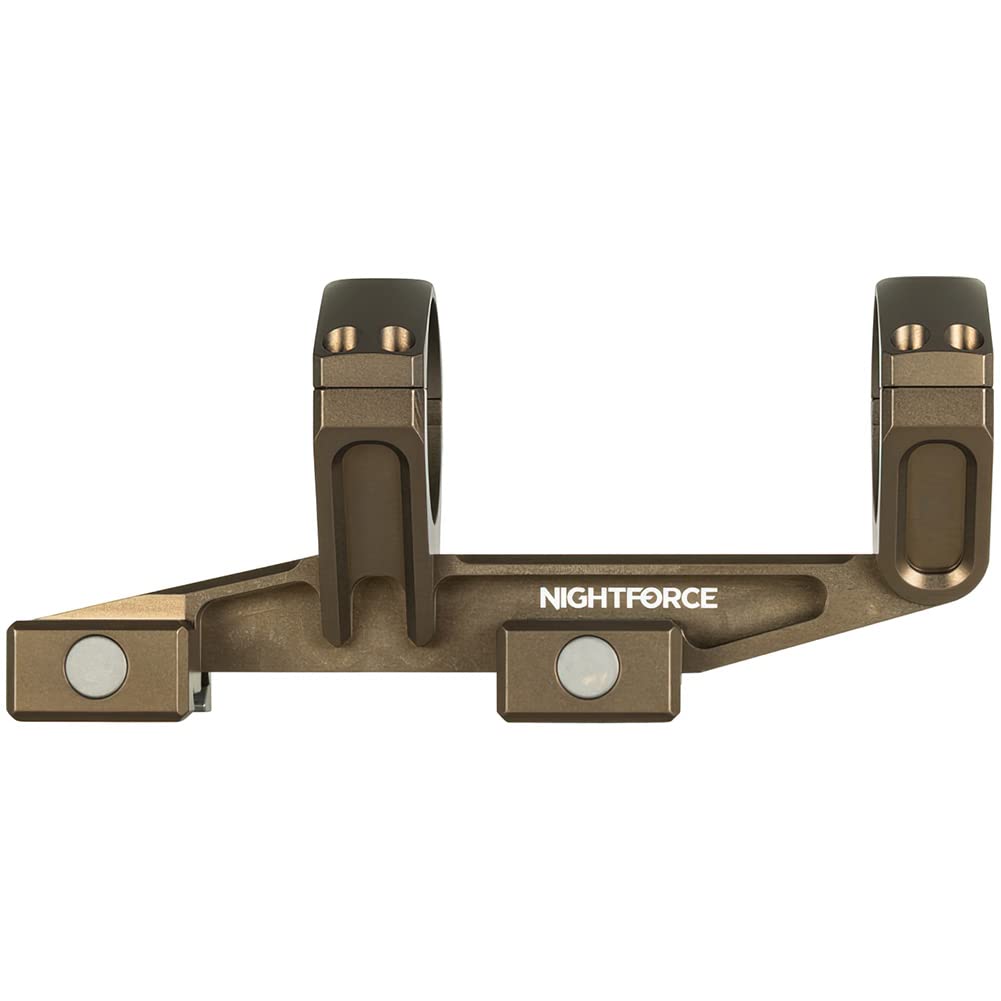 NightForce UltraMount 34mm 0 MOA Lightweight Durable One-Piece Scope Ring Mount for Rifle Scopes - Perfect for Hunting, Shooting Range & Long-Range Precision Optics