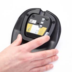 Ergonomic Ambidextrous Handshoe Mouse - Bluetooth & Wired Connectivity - Left/Right Hand Switchable - Medium Size for Comfortable Computing - Perfect for Office Work, Gaming, and Long-Term Computer Use