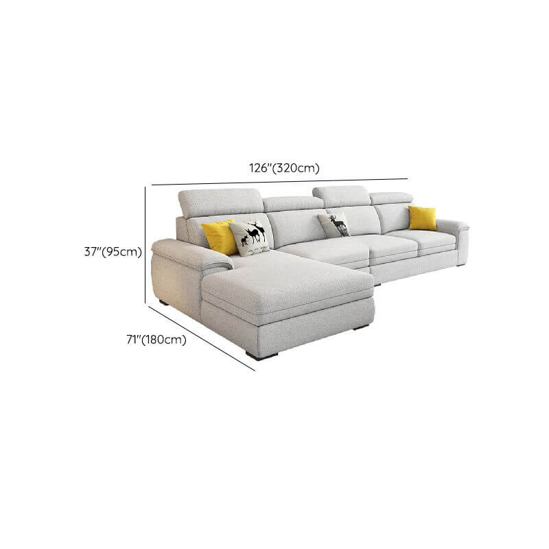 L-Shape 5-Seater Left-Hand Facing Recliner Sofa - Perfect for Living Room, Home Theater & Family Gatherings