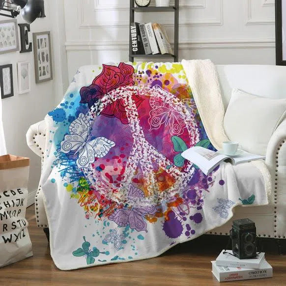 Cozy Sherpa Blanket for Adults - Ultra Soft & Warm Fleece Throw - Perfect for Bed, Couch, and Travel - Peace and Loaf Luxury Comfort