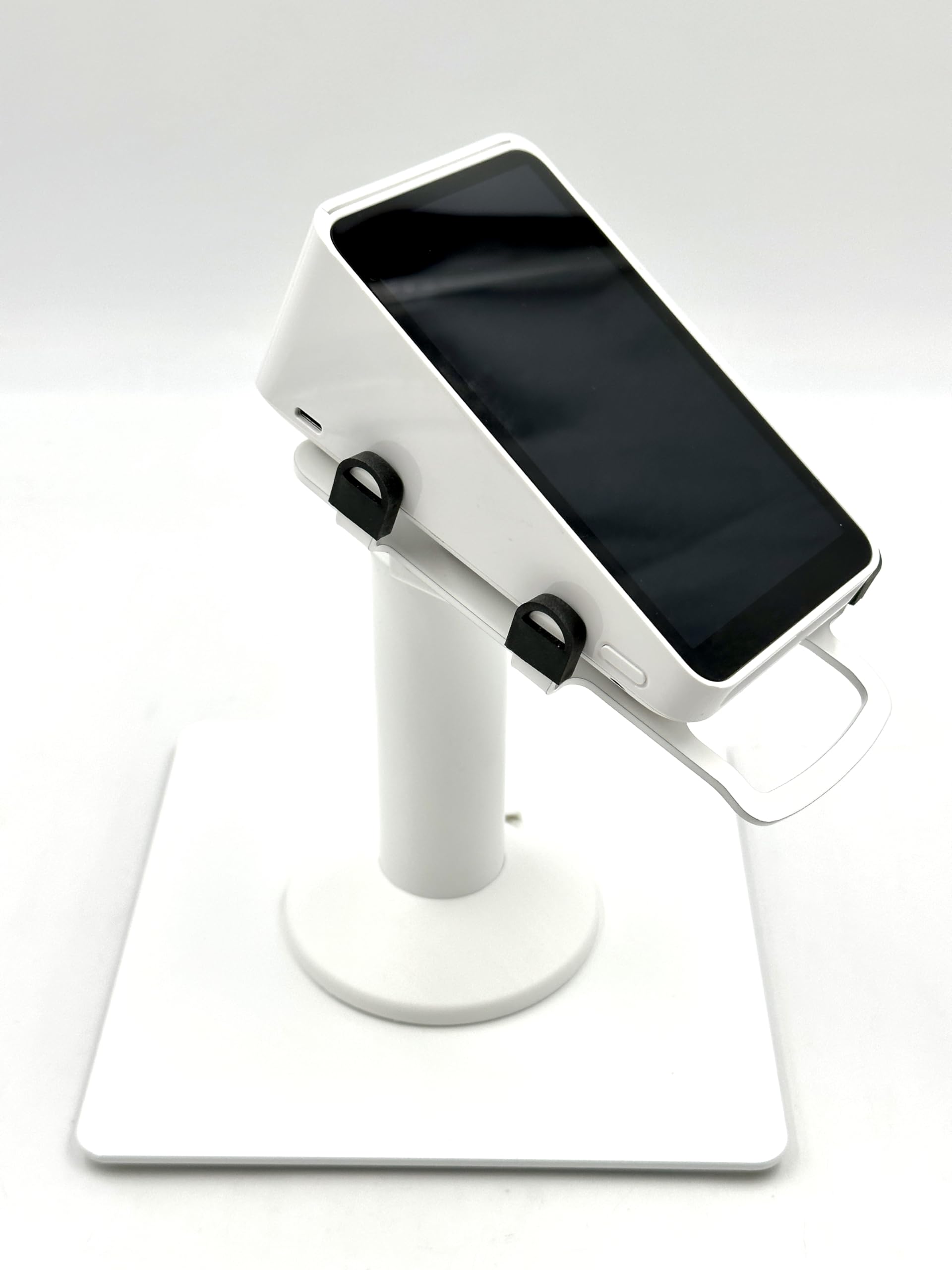 Square POS Stand - Adjustable Swivel & Tilt Base with Square Plate for Secure Payment Processing | Perfect for Retail Stores, Restaurants & Mobile Businesses