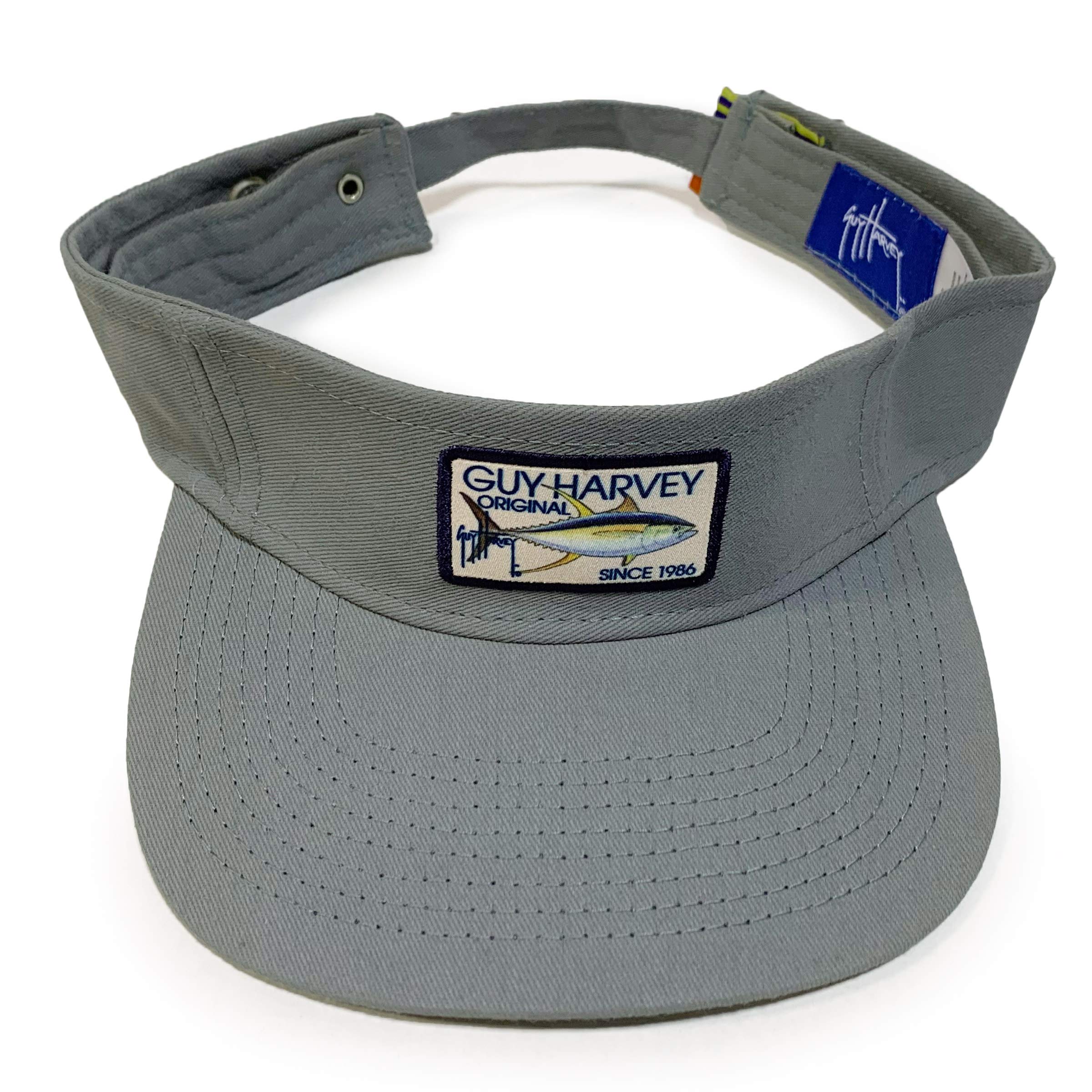Guy Harvey Unisex Tuna Patch Visor Hat - UV Protection Fishing Cap for Men & Women - Perfect for Beach, Boating, and Outdoor Activities