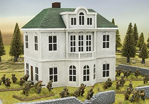 Flames of War Battlefield in a Box: Manor House - Arnhem WWII Tabletop Wargaming Terrain | Miniature War Game Scenery for Historical Battles | Perfect for Wargaming Enthusiasts and Collectors