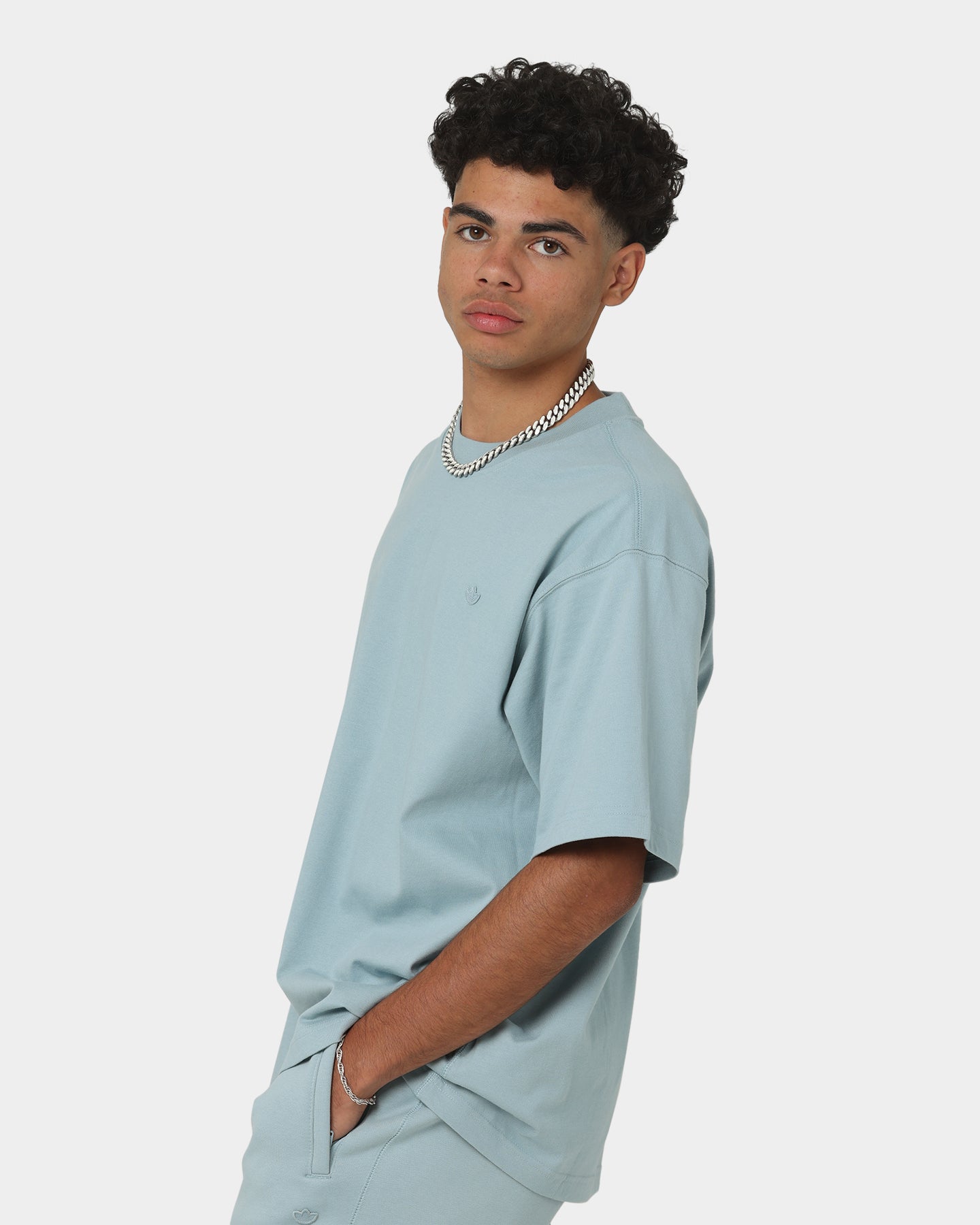 Adidas Originals Men's Cotton T-Shirt - Magic Grey | Casual Streetwear for Everyday Comfort & Style