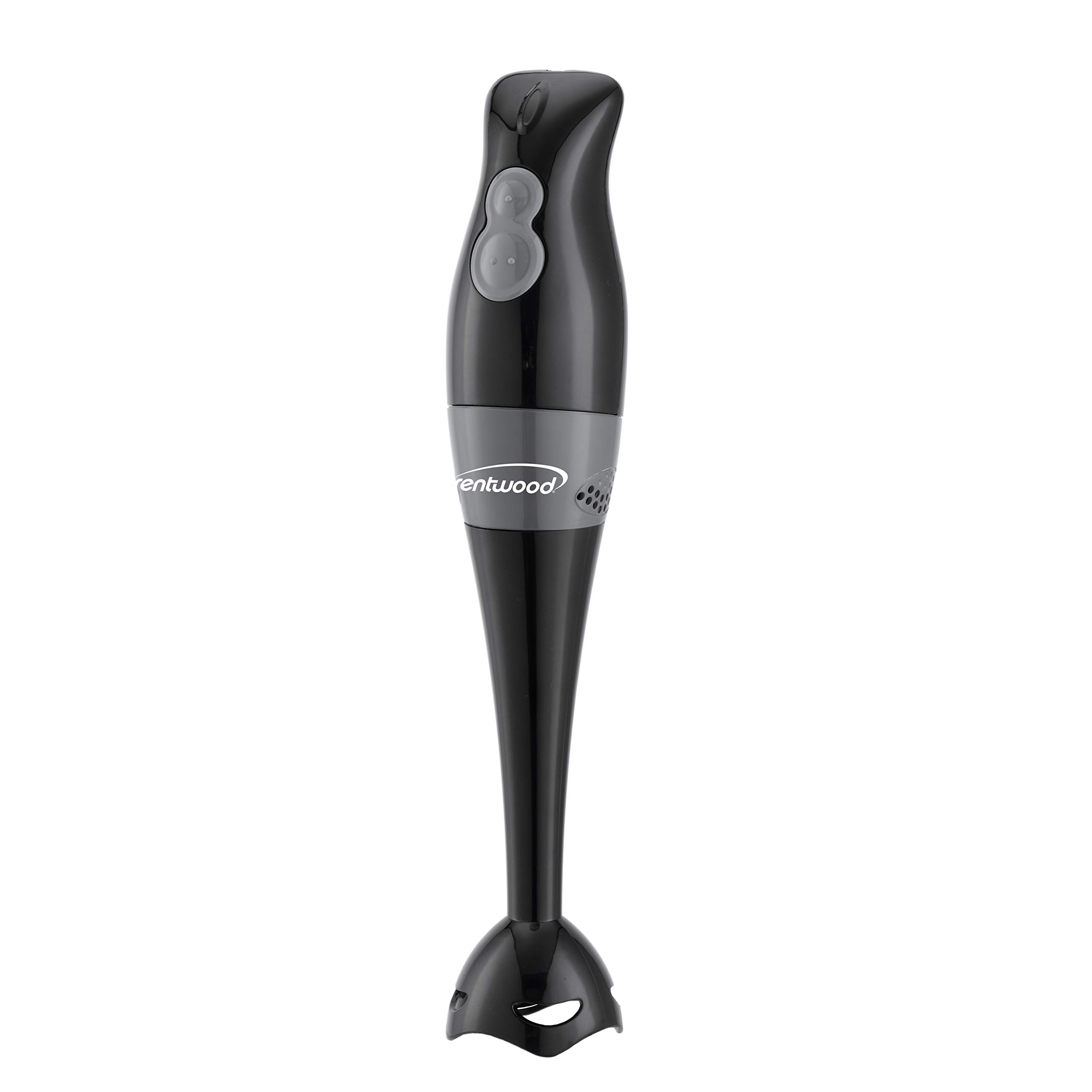 2-Speed Hand Blender & Food Processor with Balloon Whisk - Powerful 300W Immersion Blender for Smoothies, Soups, Baby Food - Includes Chopper & Whisk Attachments - Perfect for Kitchen, Baking & Meal Prep (Black)