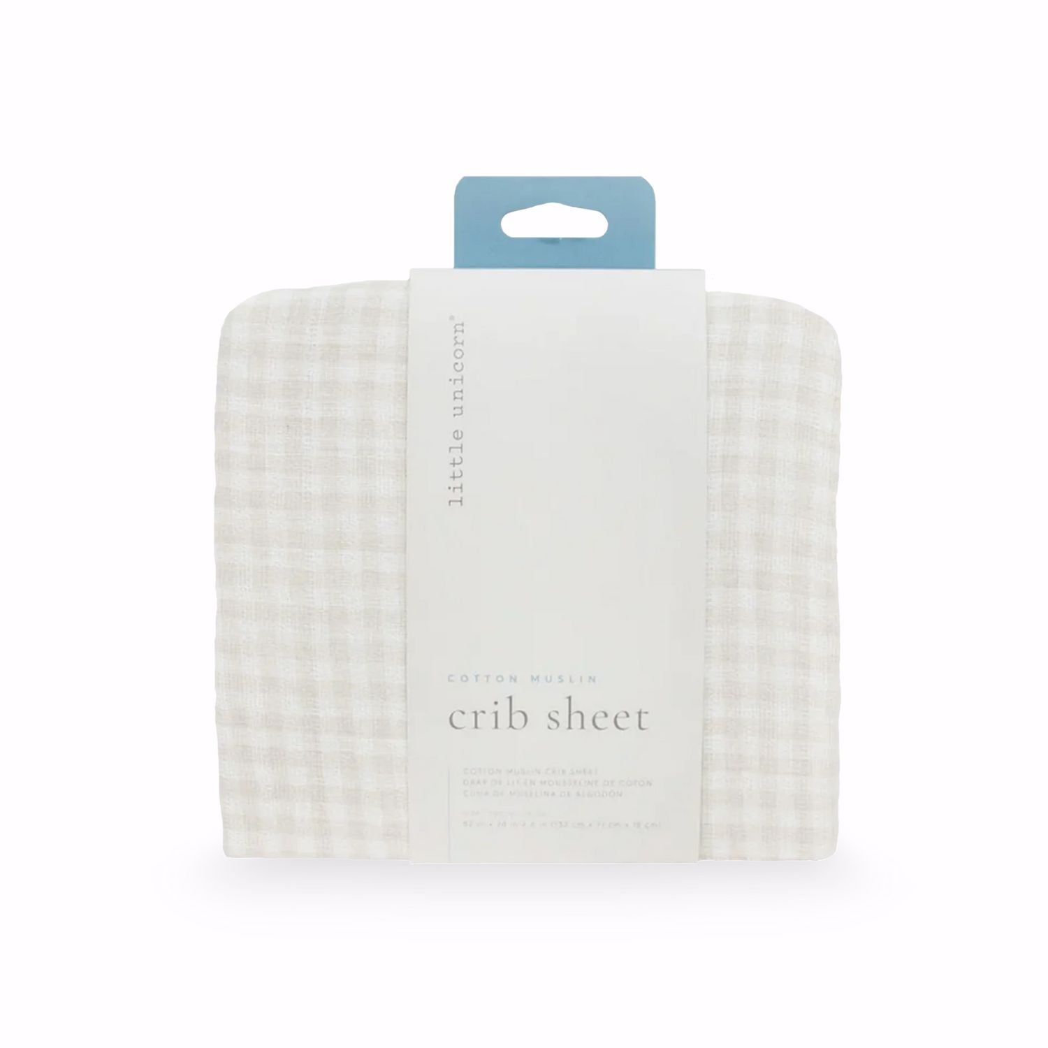 Soft Organic Cotton Muslin Crib Sheet - Breathable Baby Crib Fitted Sheet for Nursery, Toddler & Infant Bed - Perfect for Daycare, Travel & Home Use