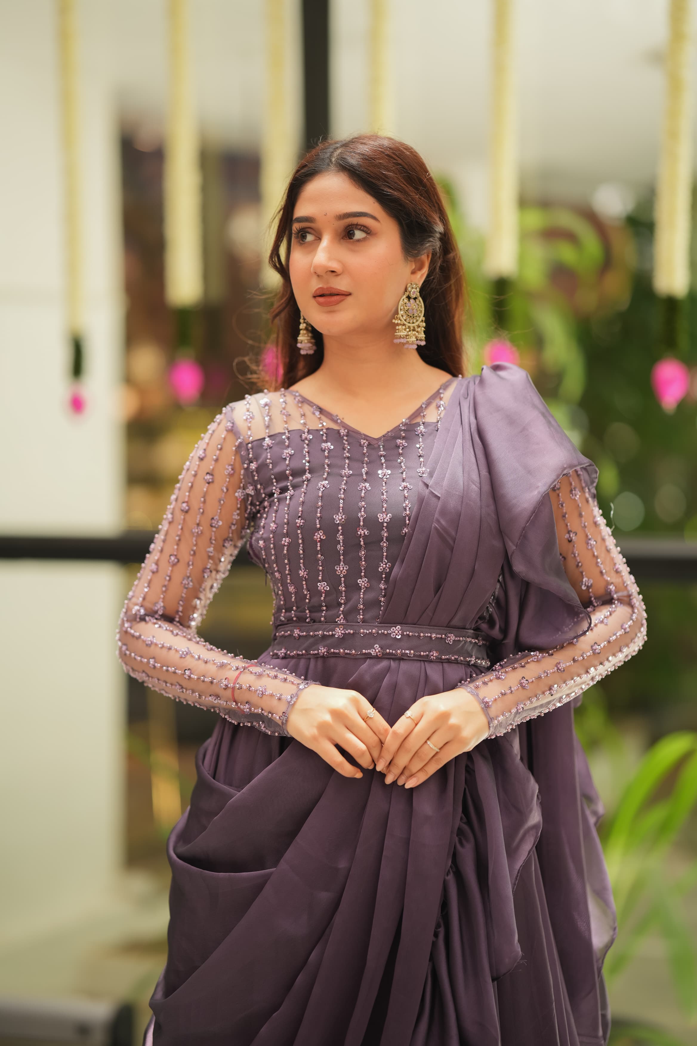 Premium Yashna Drape Wear DD569 - Elegant & Comfortable Women's Fashion for Parties, Weddings & Special Occasions