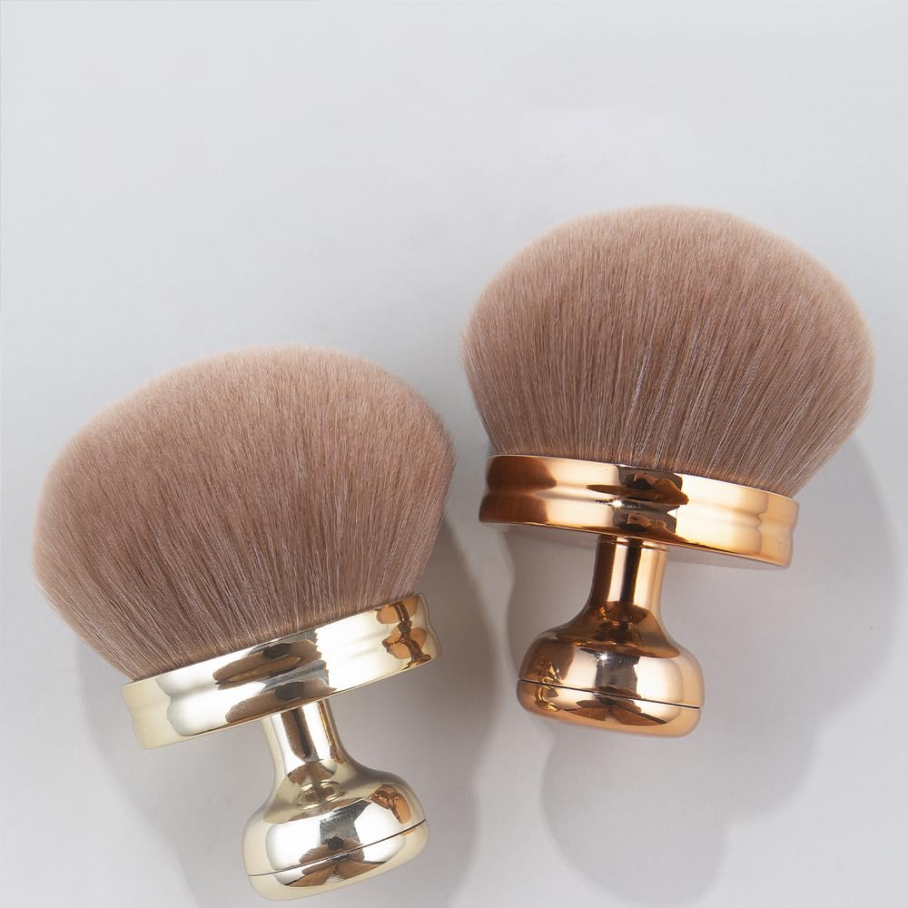 Extra Large Self Tanning Brush for Face & Body - Streak-Free Tan Applicator for Smooth, Even Tan - Perfect for Self Tanner & Bronzer (Gold) | Ideal for Home & Professional Use
