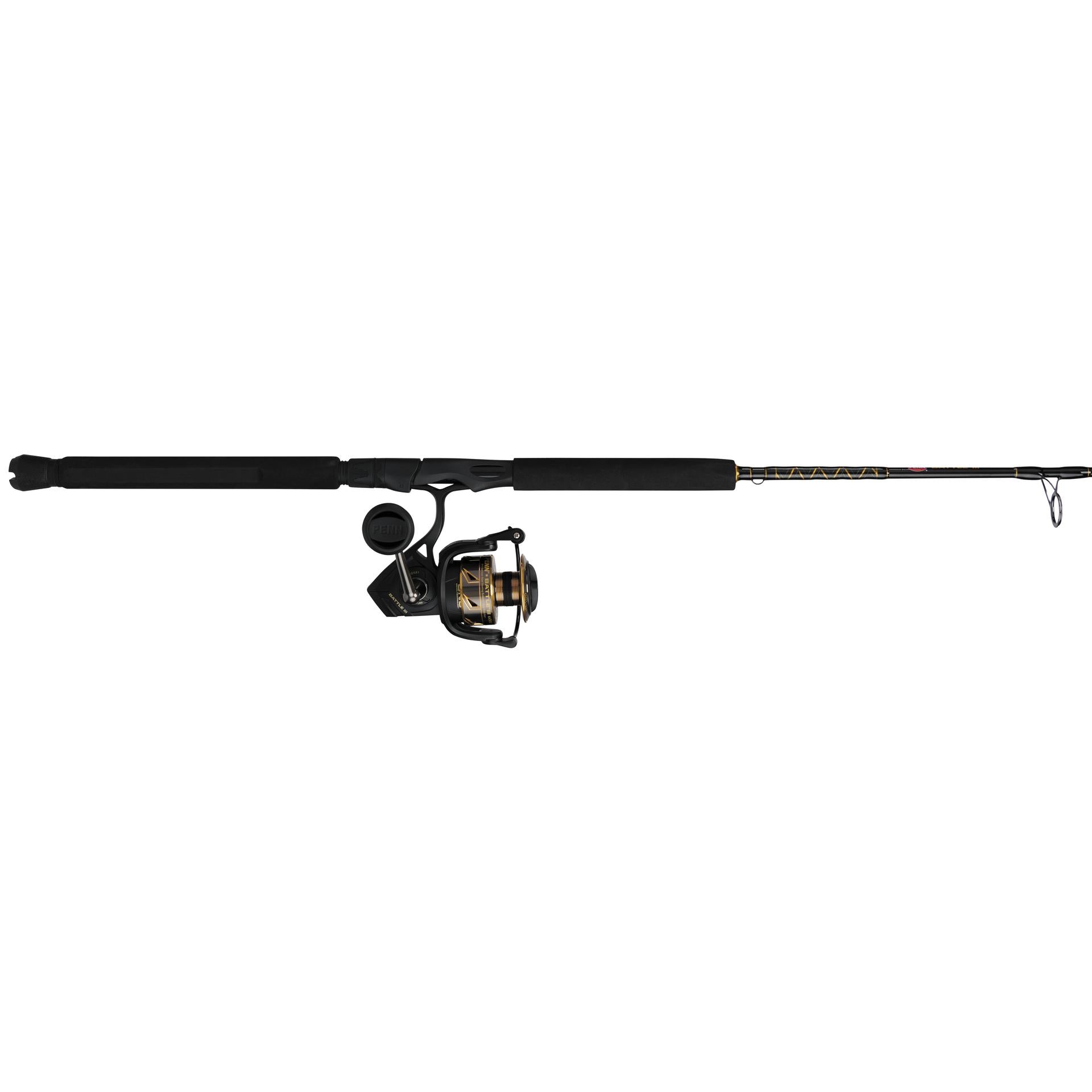 Battle® III Spinning Rod and Reel Combo - Premium Fishing Gear for Freshwater & Saltwater Anglers - Perfect for Bass, Trout, and Saltwater Fishing Adventures