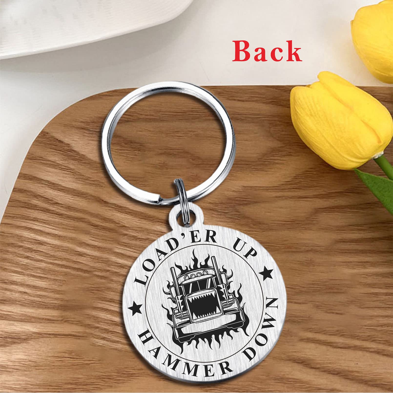 Premium Truck Driver Gifts for Men - Durable Trucker Keychain & Accessories Set - Perfect for Birthday, Father's Day & Appreciation Gifts - Ideal for Long Haul Drivers & Truck Enthusiasts