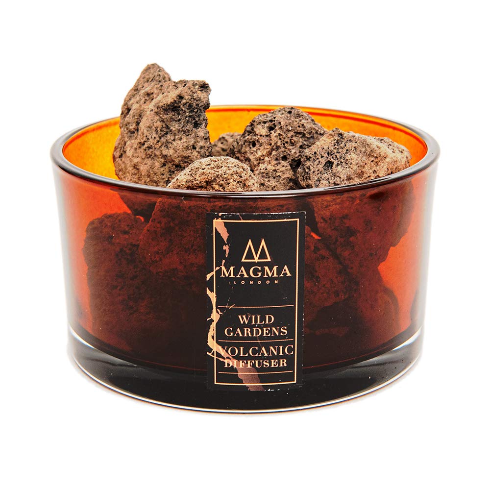 Lava Stone Essential Oil Diffuser - Natural Volcanic Rock Aromatherapy Diffuser for Home & Office - Long-Lasting Organic Aroma Stones by Magma London - Perfect for Meditation, Yoga, and Stress Relief