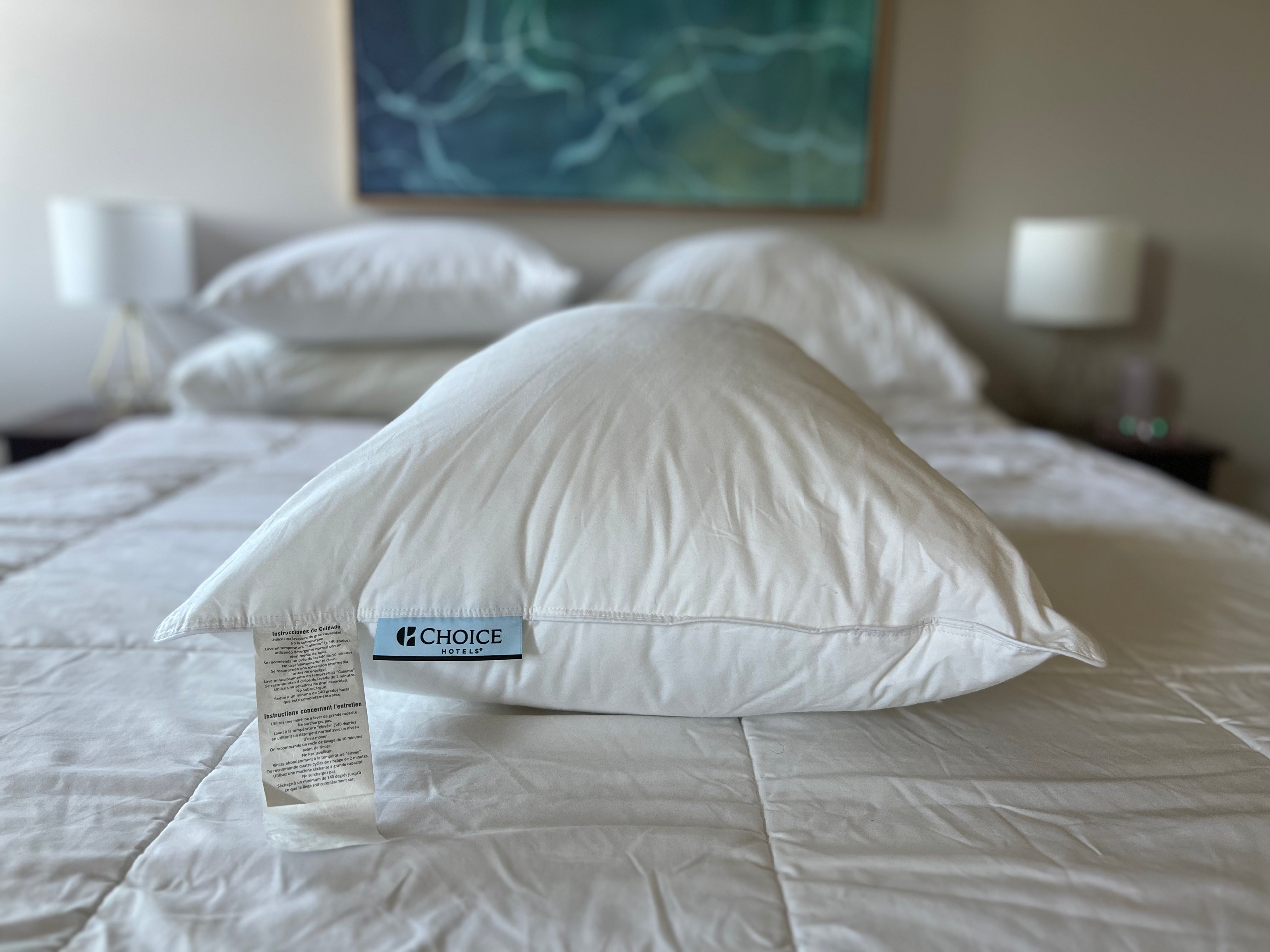 Premium Firm Blue Label Pillow for Side & Back Sleepers - Hotel Quality Support for Neck & Shoulder Pain Relief - Ideal for Home, Travel & Guest Rooms
