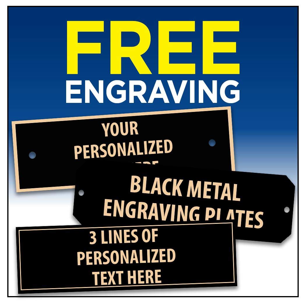 Personalized Engraved Metal Name Plates - 3.25