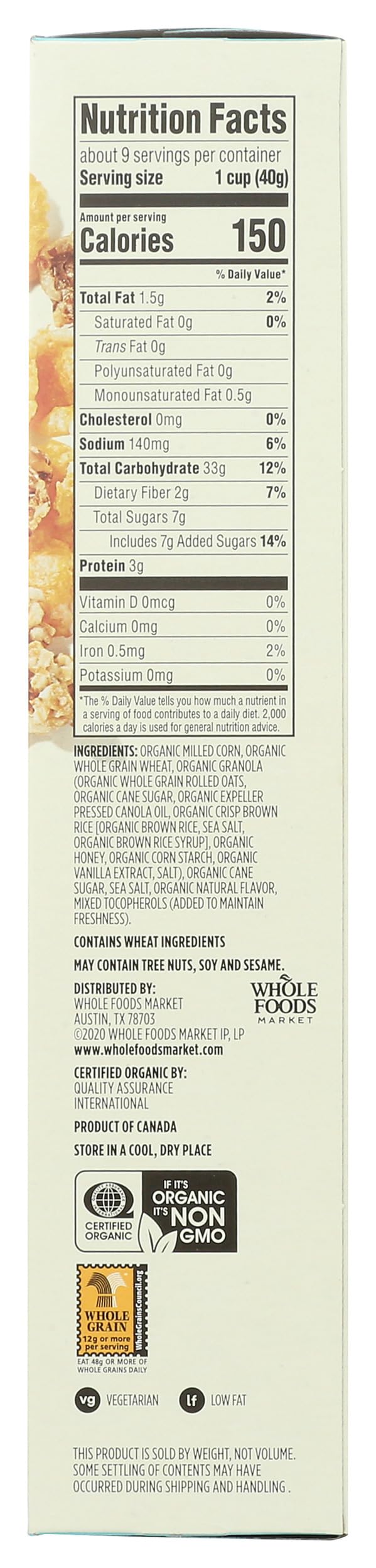 365 by Whole Foods Market, Organic Golden Flakes & Oat Clusters - Healthy Breakfast Cereal for Kids & Adults - Perfect for Morning Meals, Snacks, and On-the-Go Nutrition